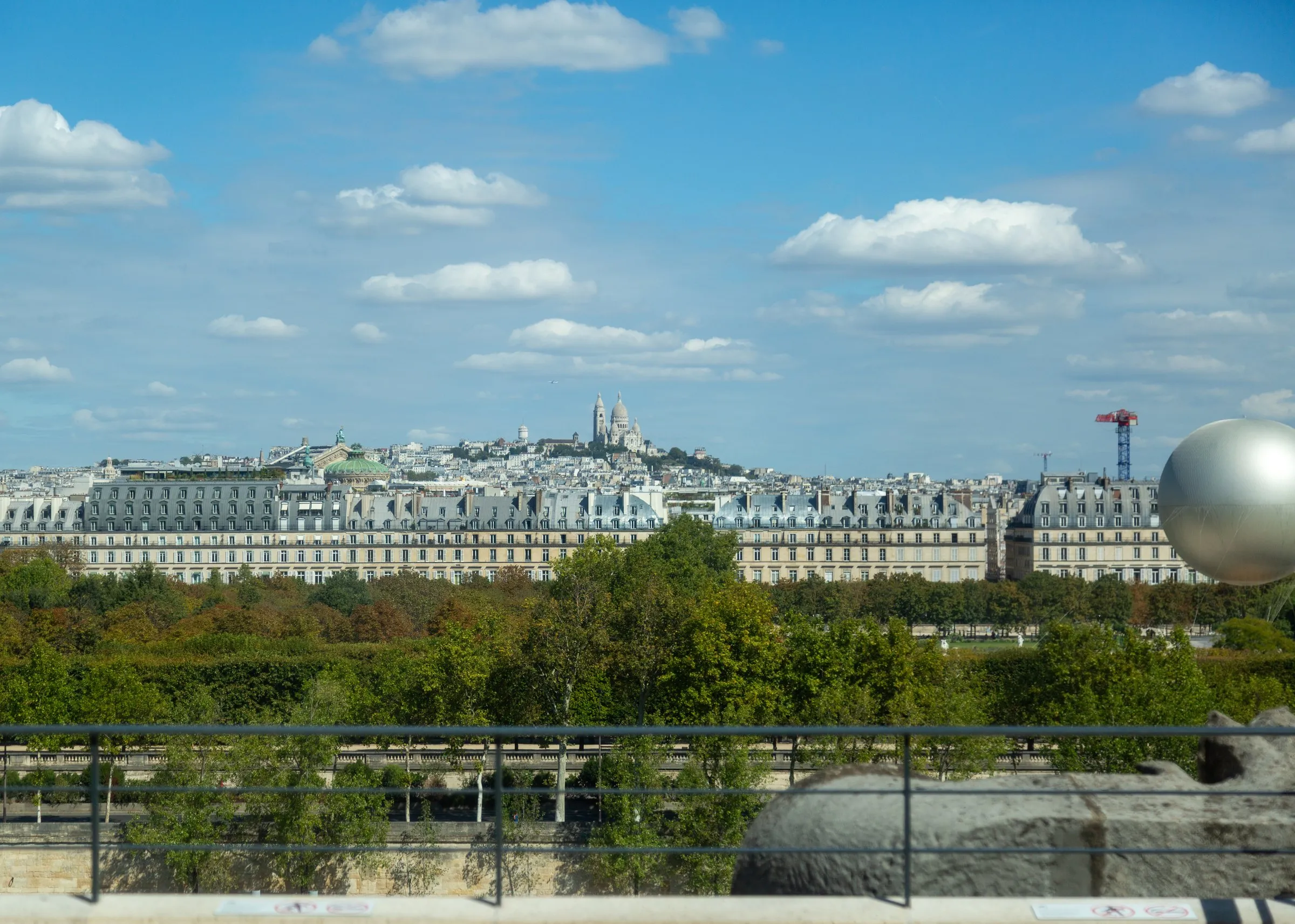 Sacré-Cœur on the skyline from the Orsay side of the Seine