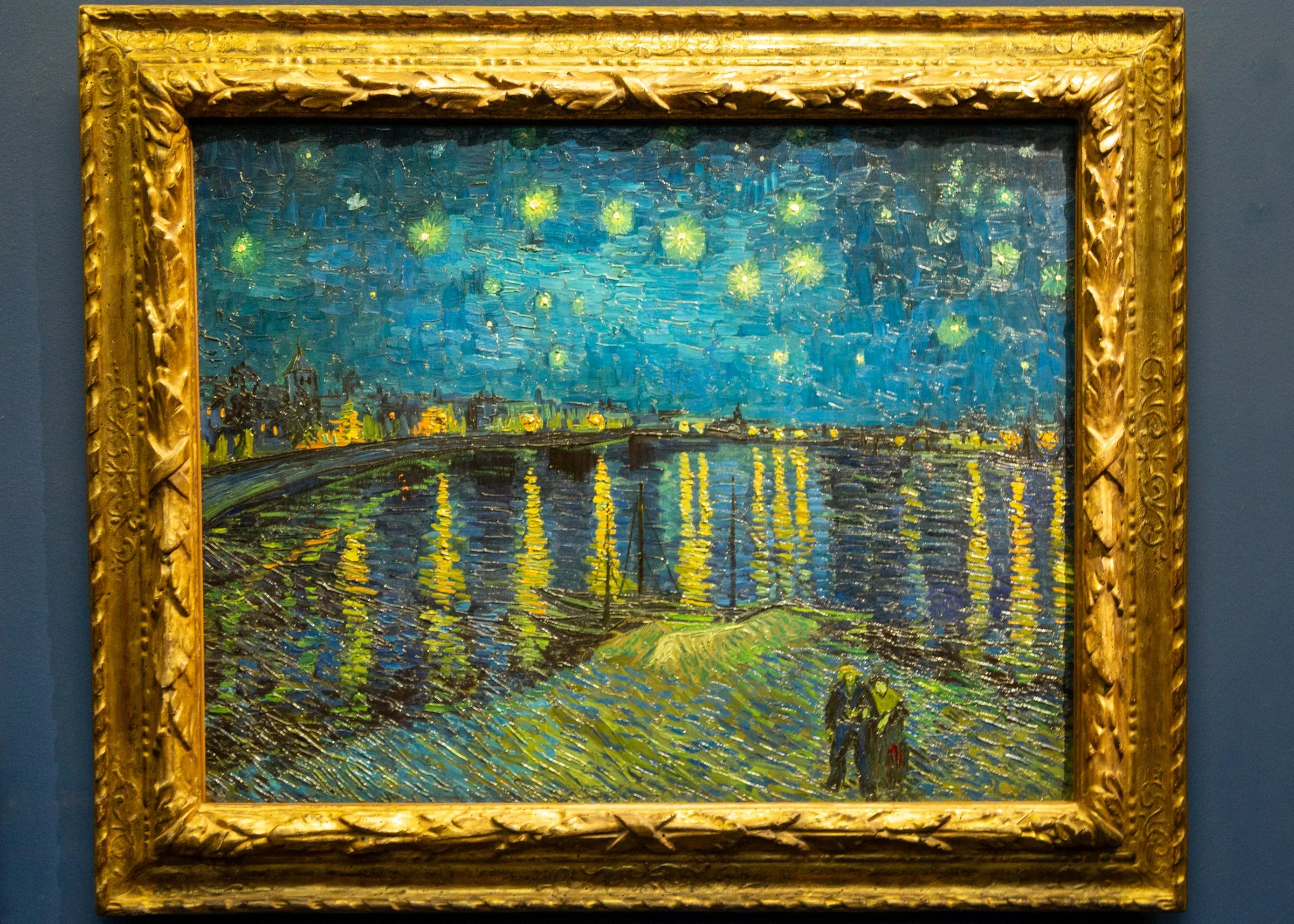 Starry Night Over the Rhône, up close
