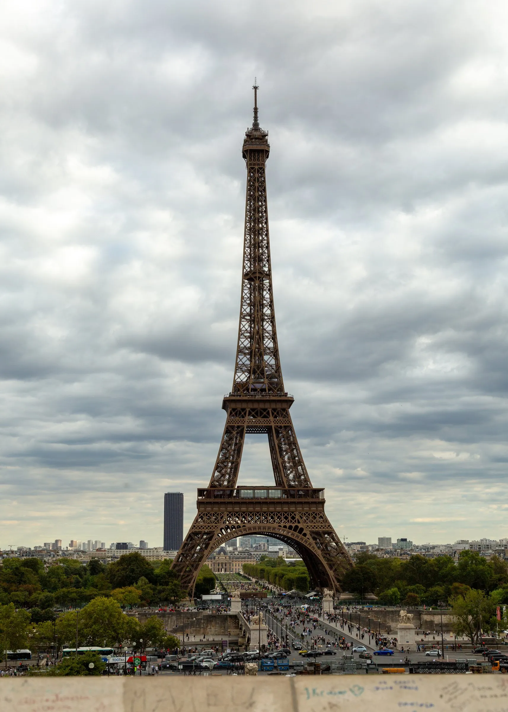 Trocadéro view, with Tour Montparnasse on the left