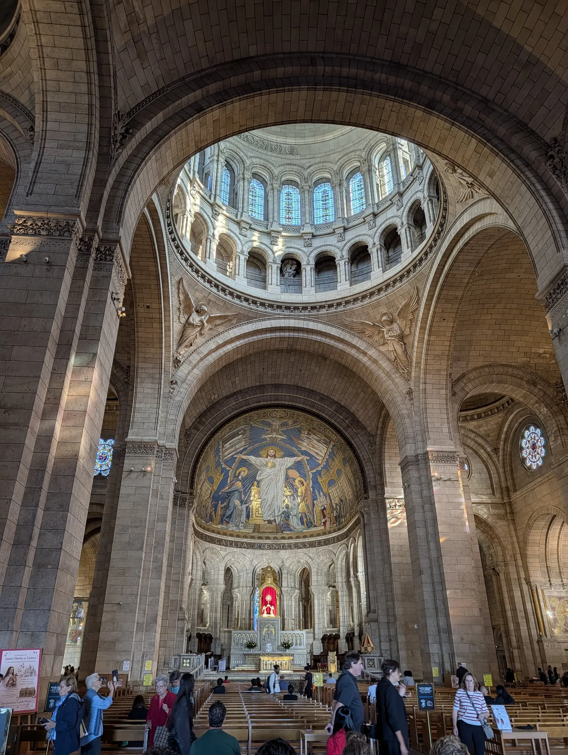 The apse mosaic inside Sacré-Cœur
