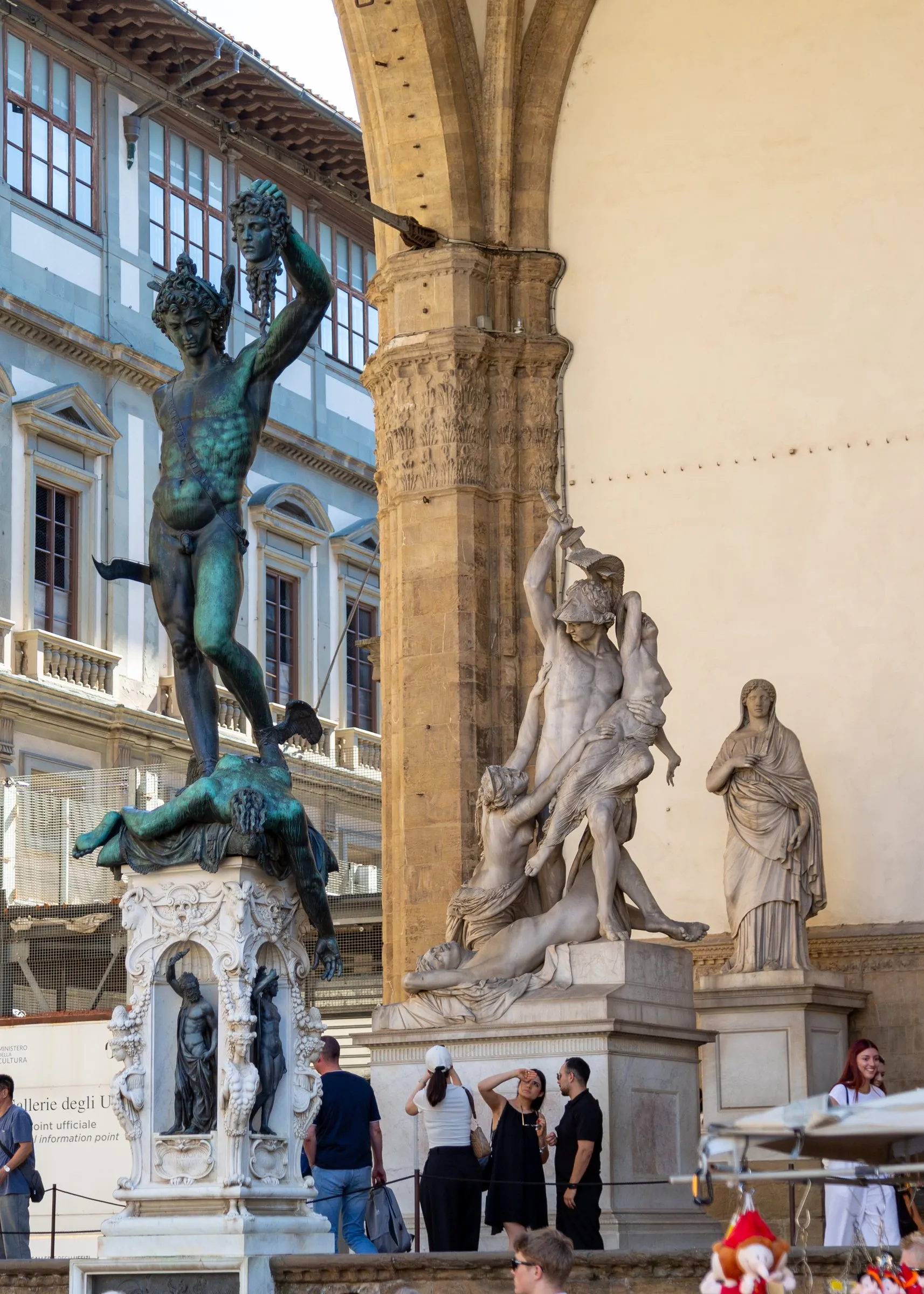 Cellini's Perseus in the Loggia dei Lanzi
