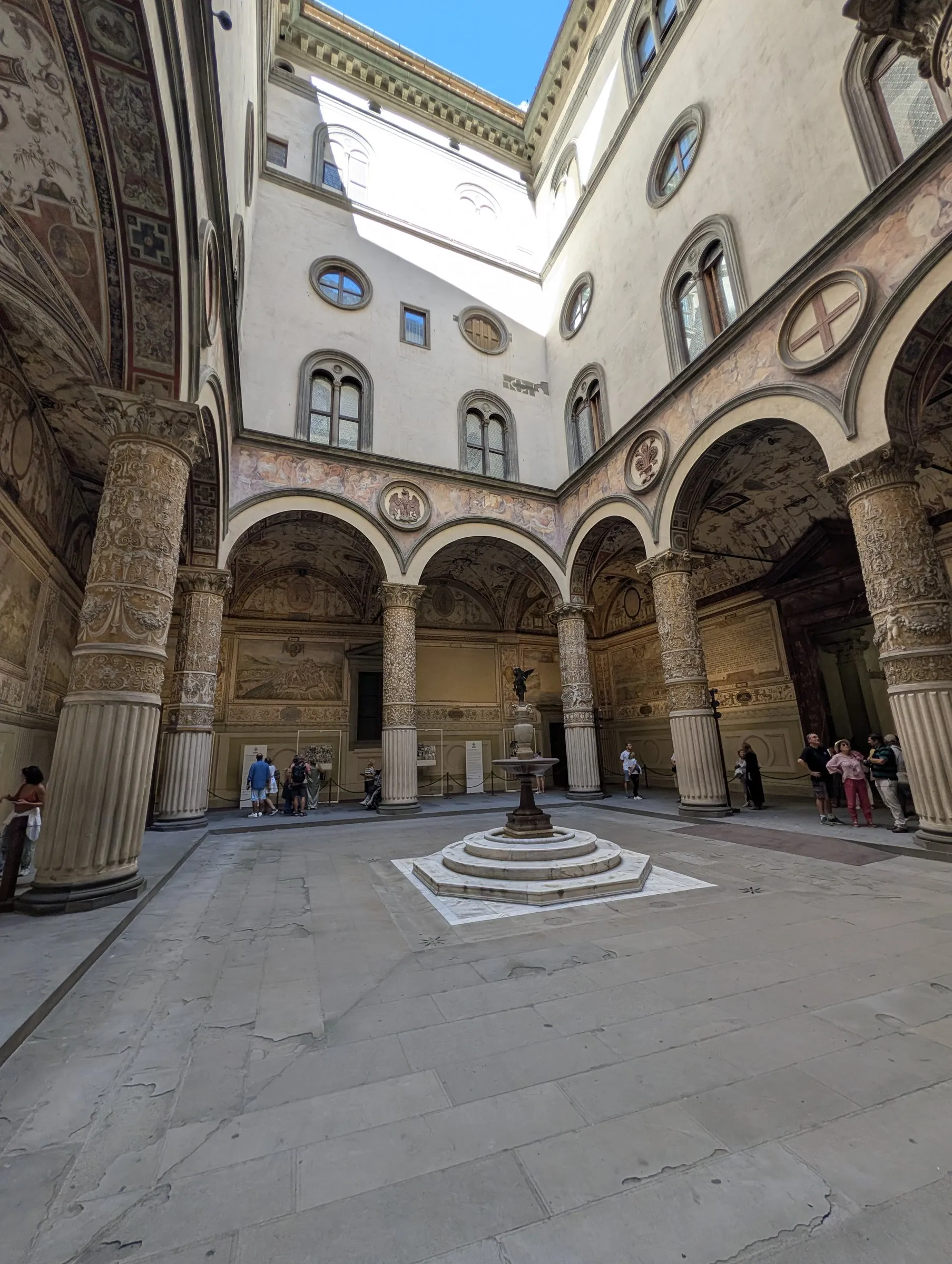 The courtyard inside Palazzo Vecchio