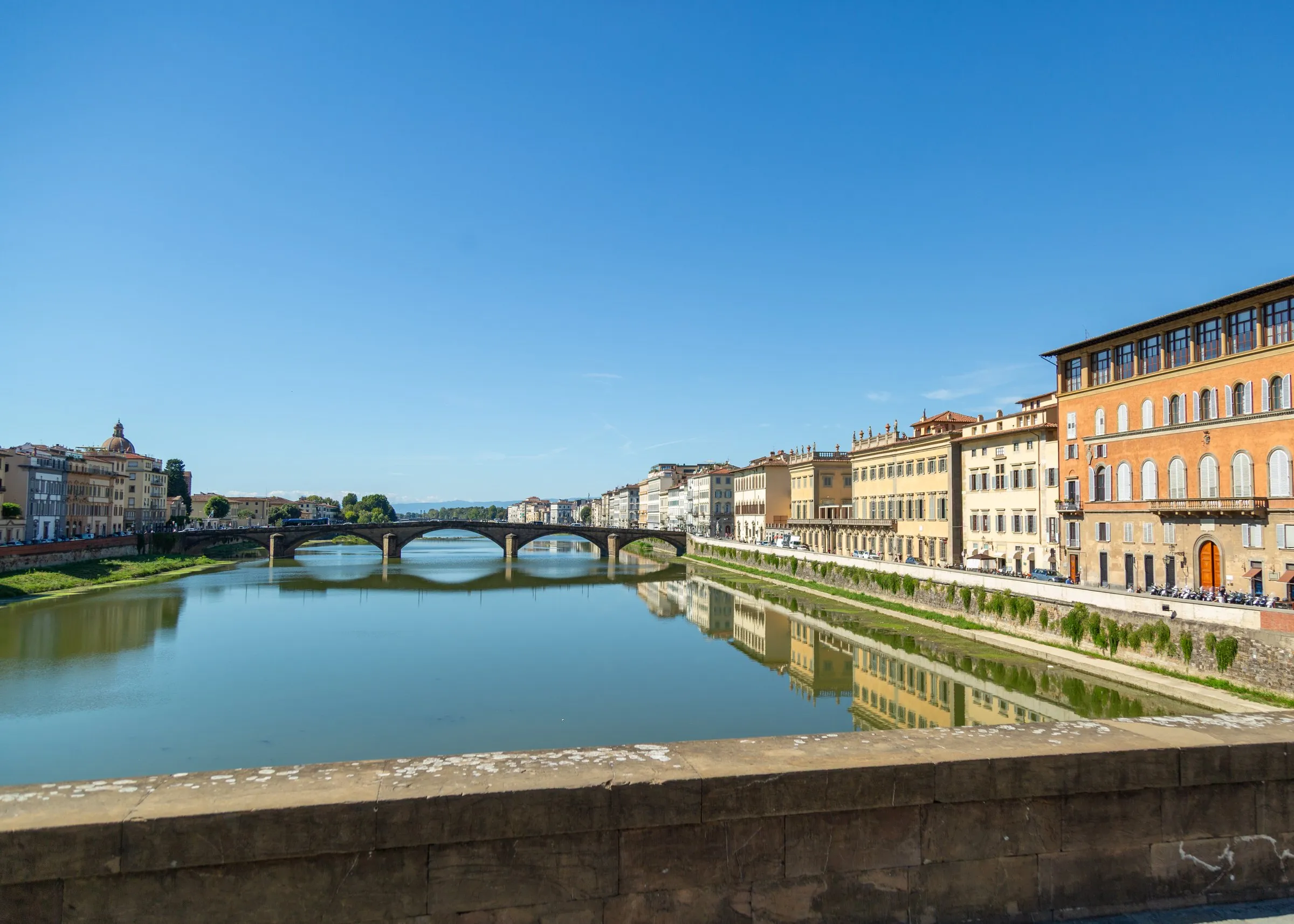 The Arno downstream from the Oltrarno