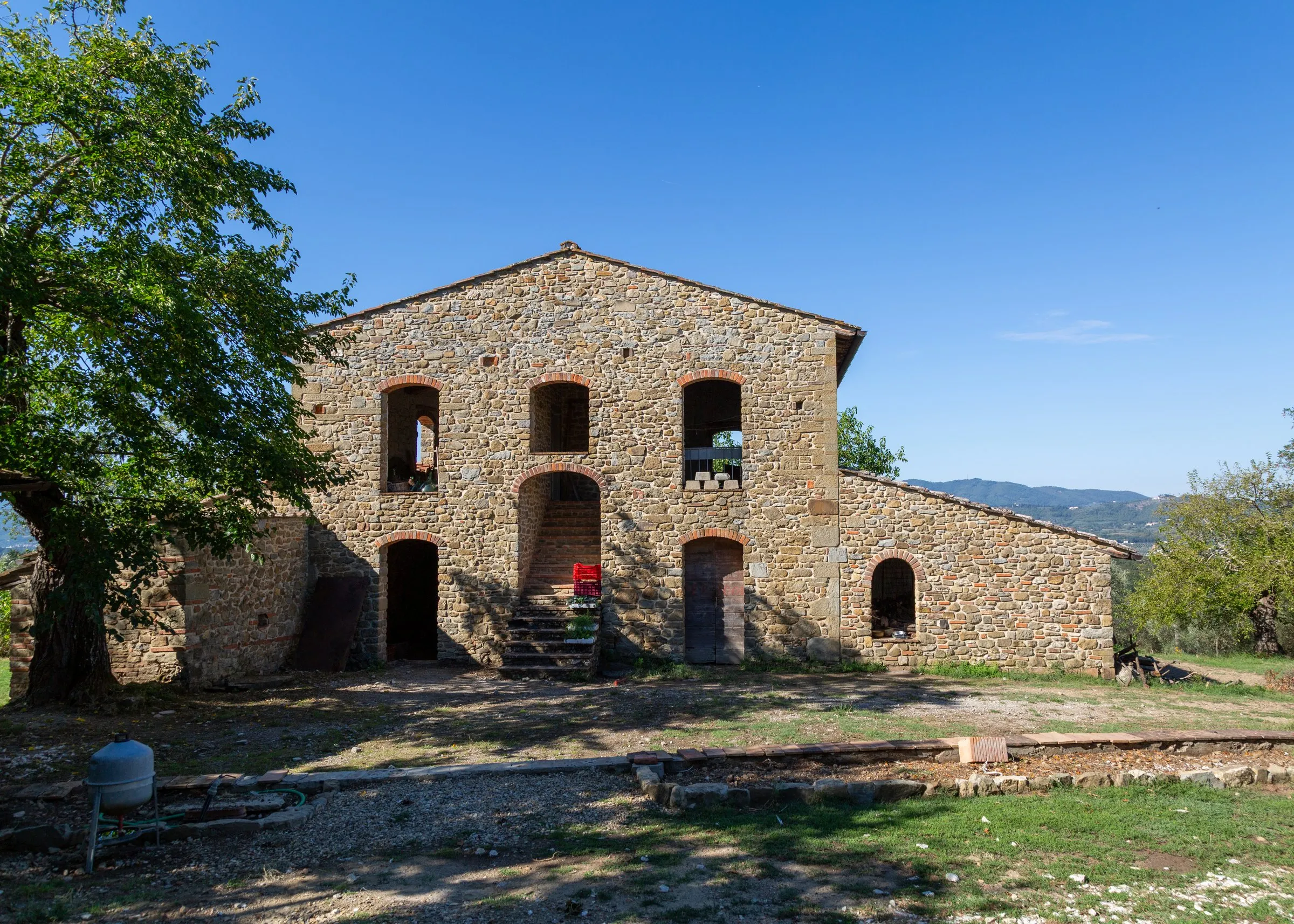 The old stone farmhouse