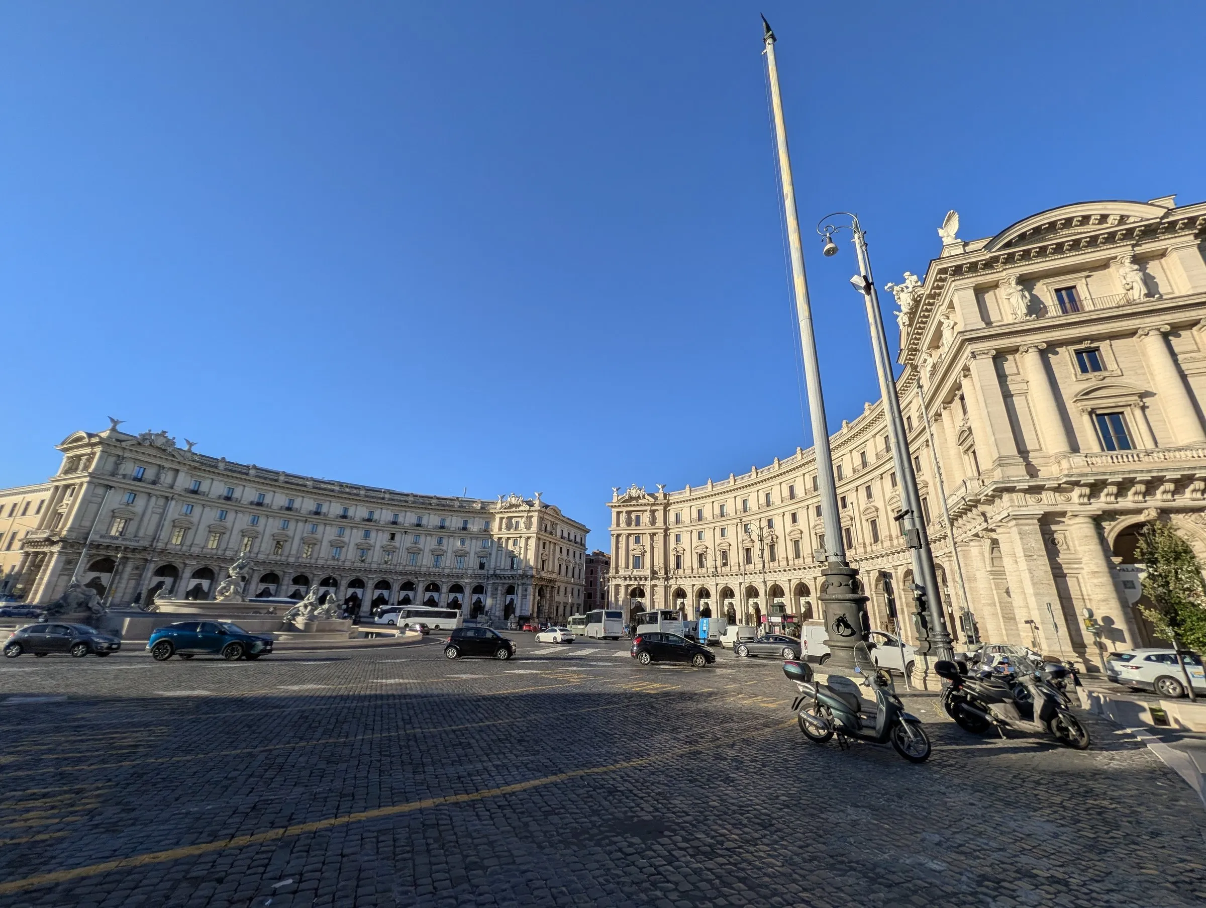 Piazza della Repubblica, a morning walk from the hotel