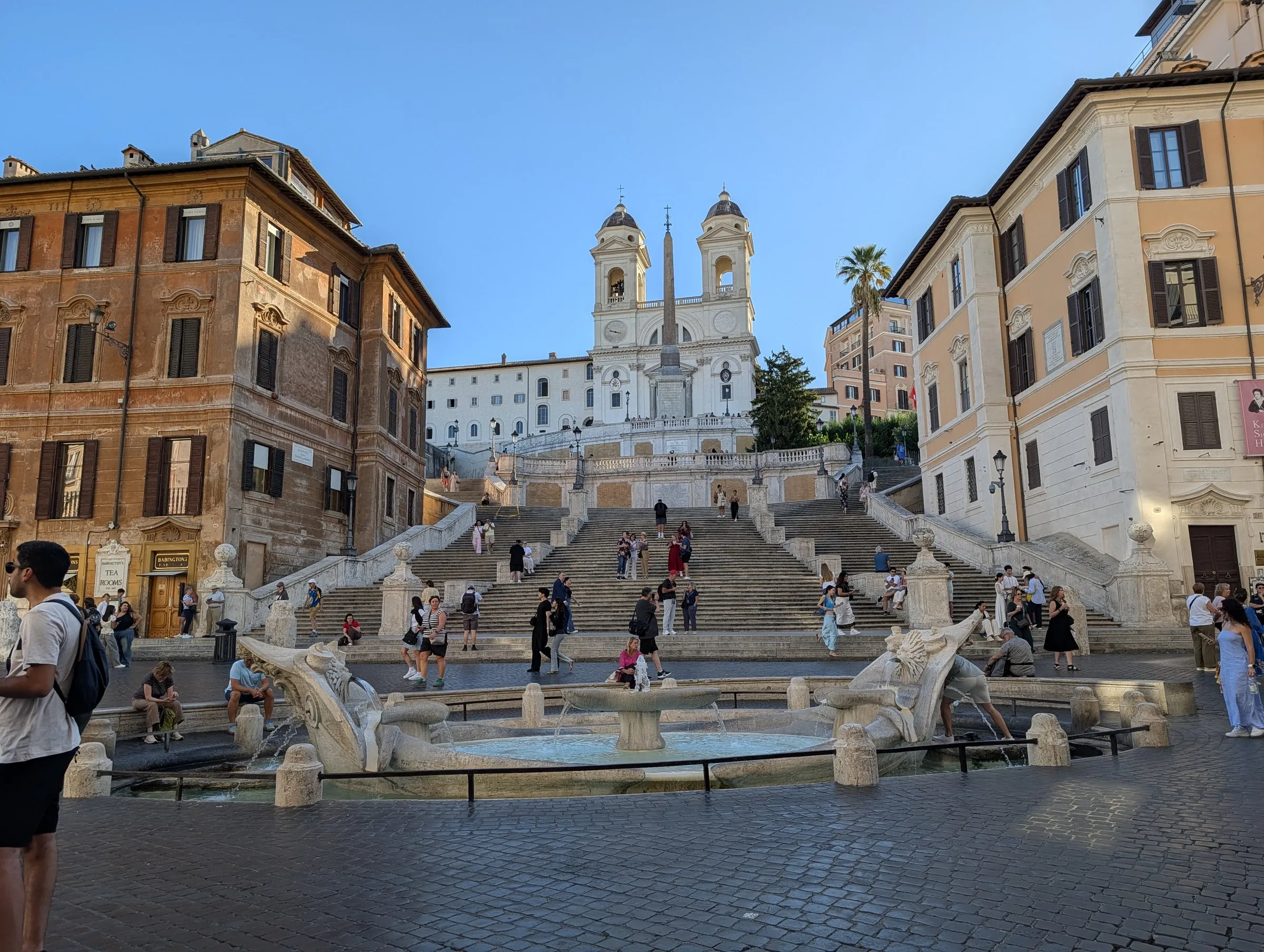 The Spanish Steps before the crowds