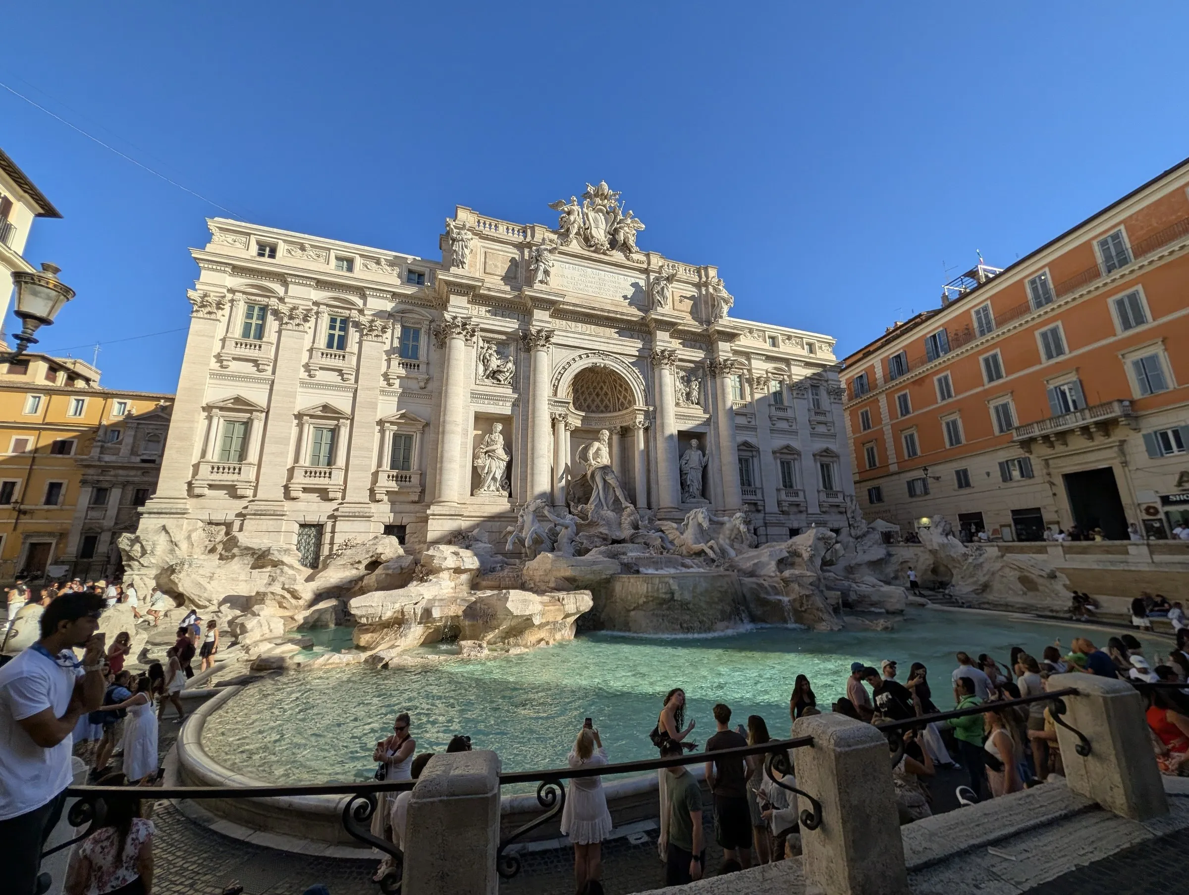 Trevi Fountain at 9 a.m.