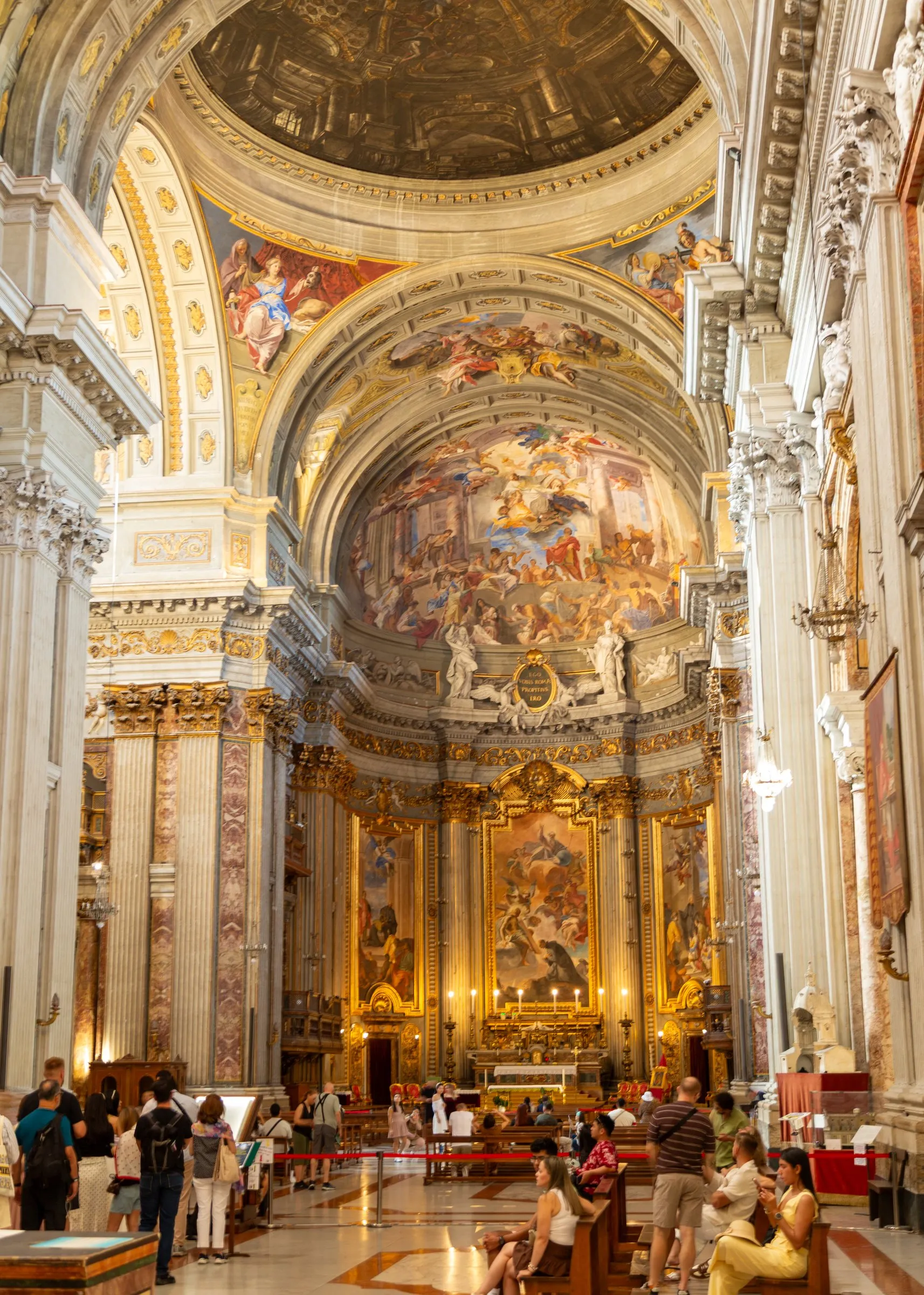 The nave of Sant'Ignazio toward the altar