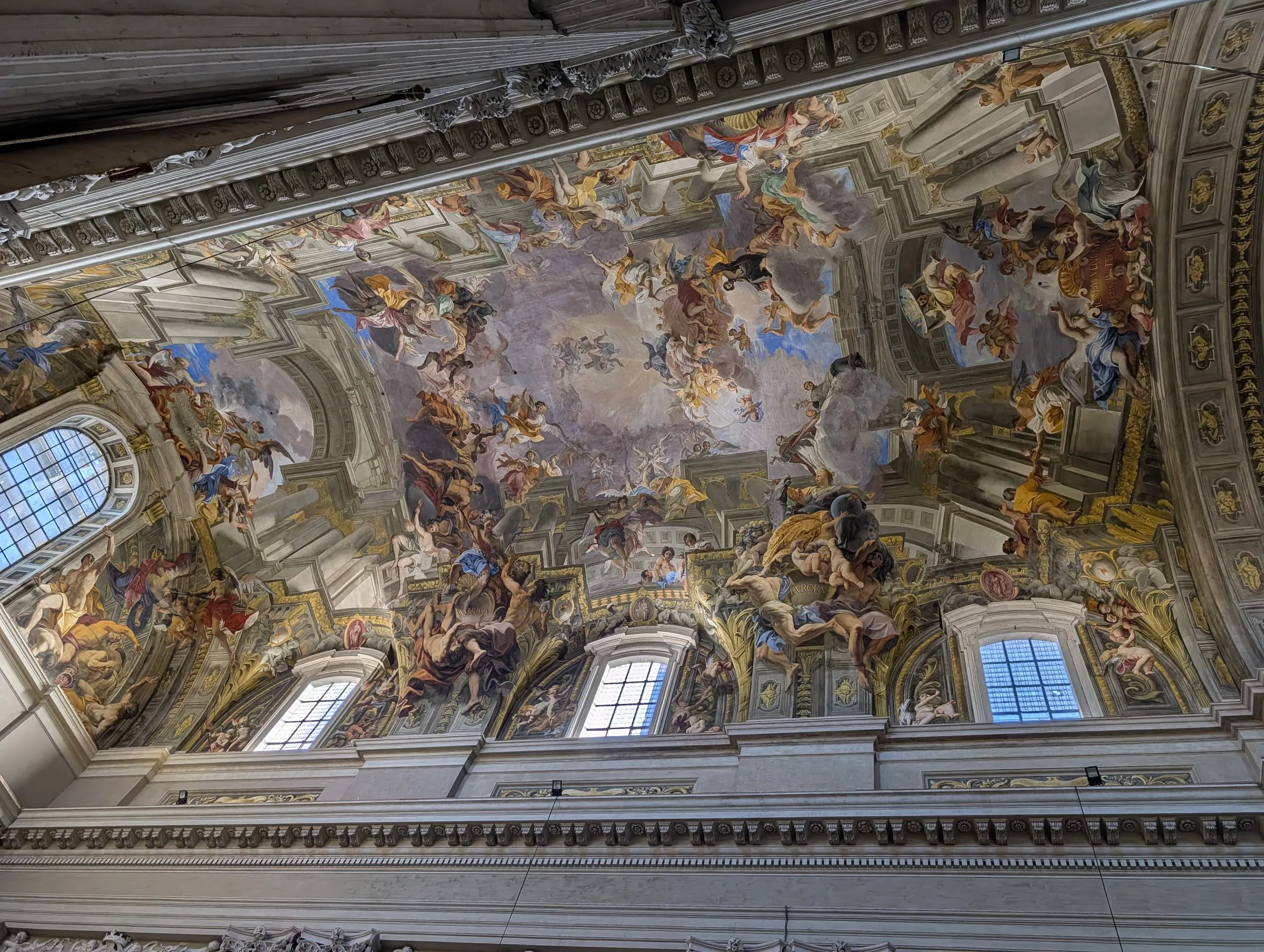 Pozzo's painted ceiling at Sant'Ignazio