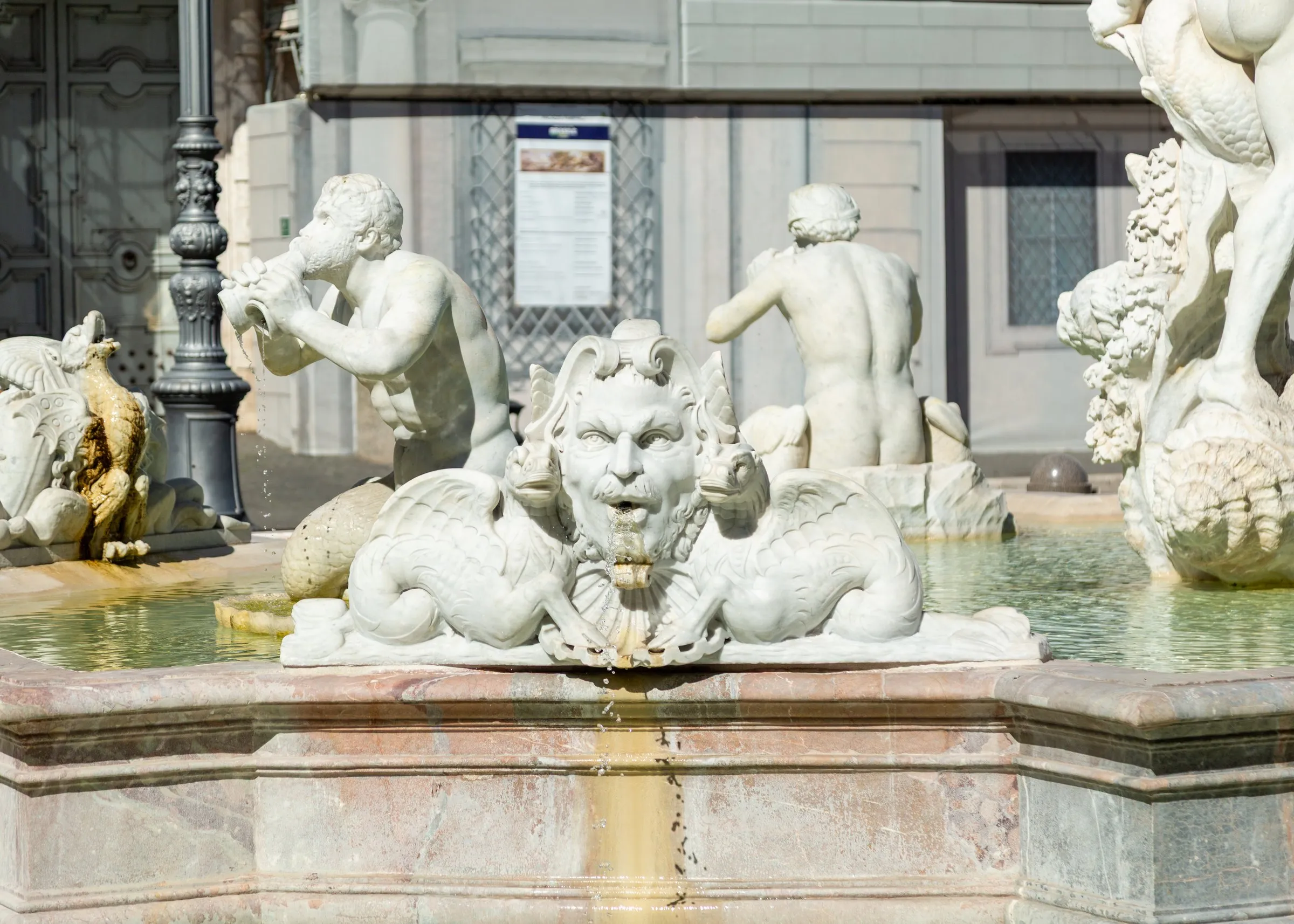 Fontana del Moro, up close