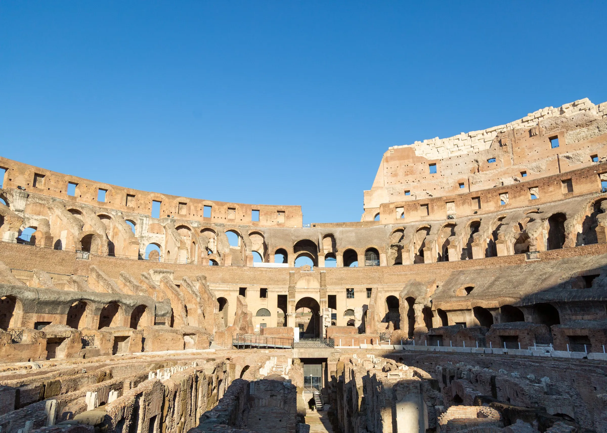 The bowl from the arena floor