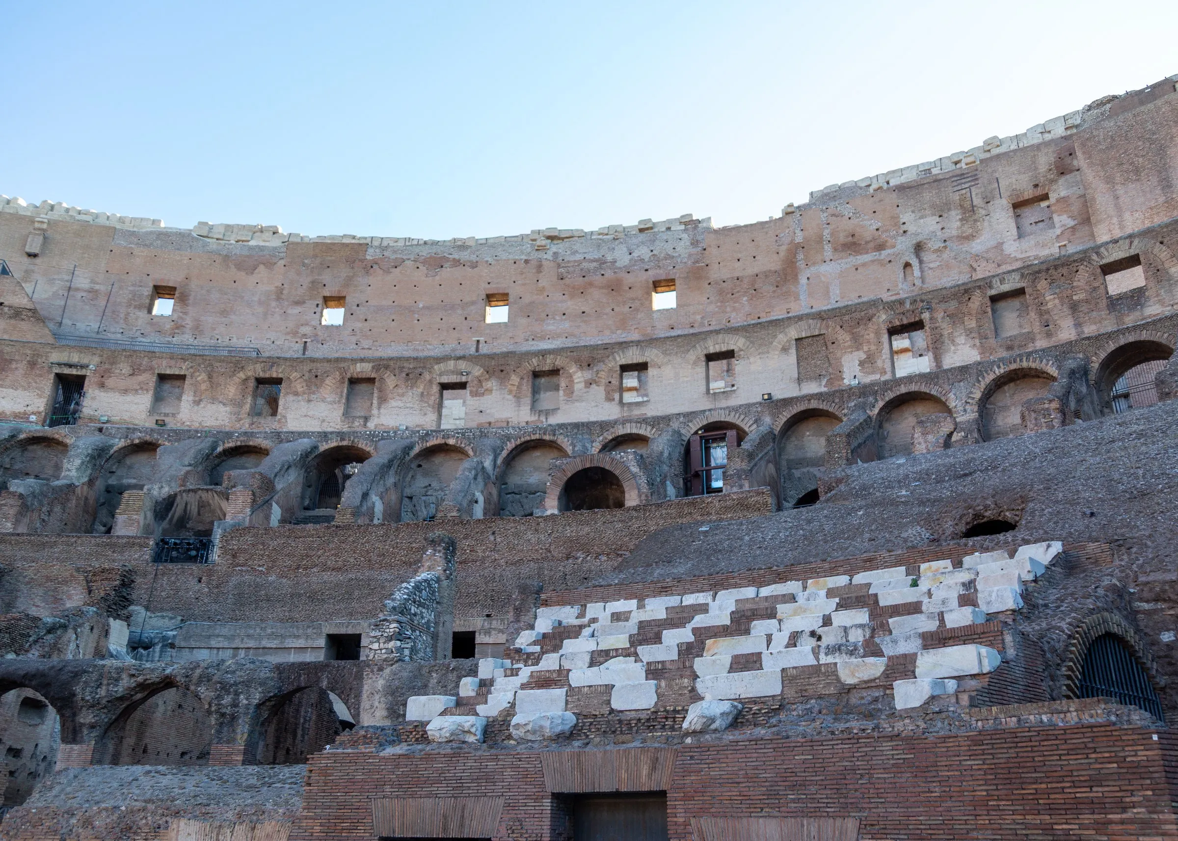 The stands from the arena floor