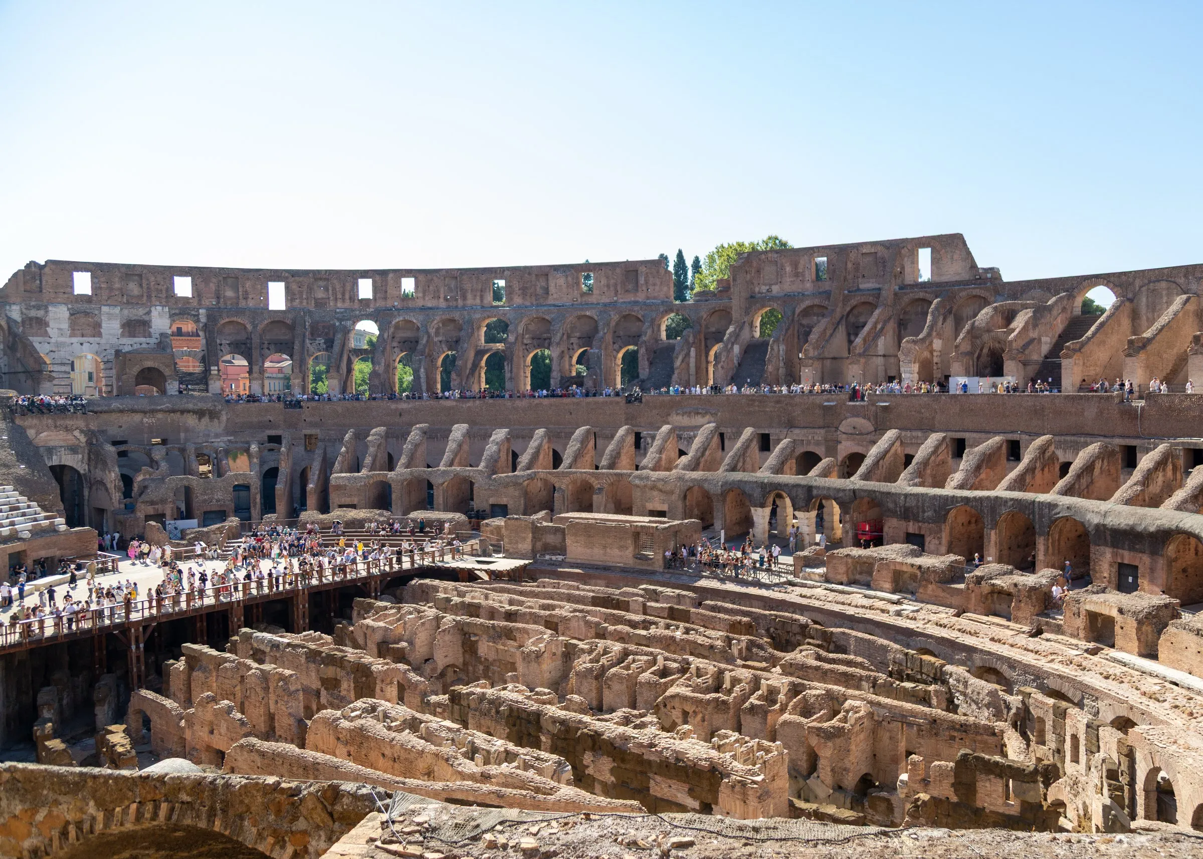 The whole arena from the upper level