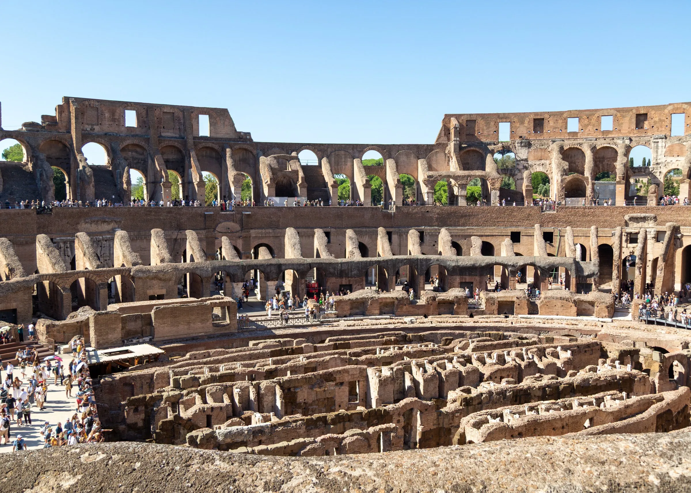 The arena and hypogeum from above