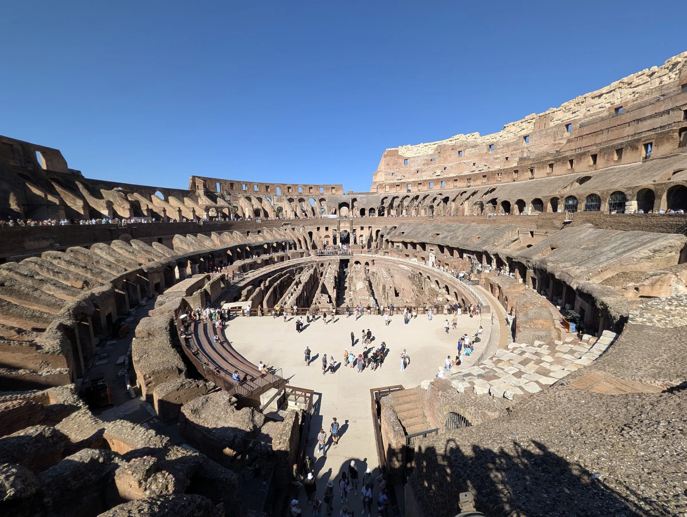 The whole bowl from the upper level