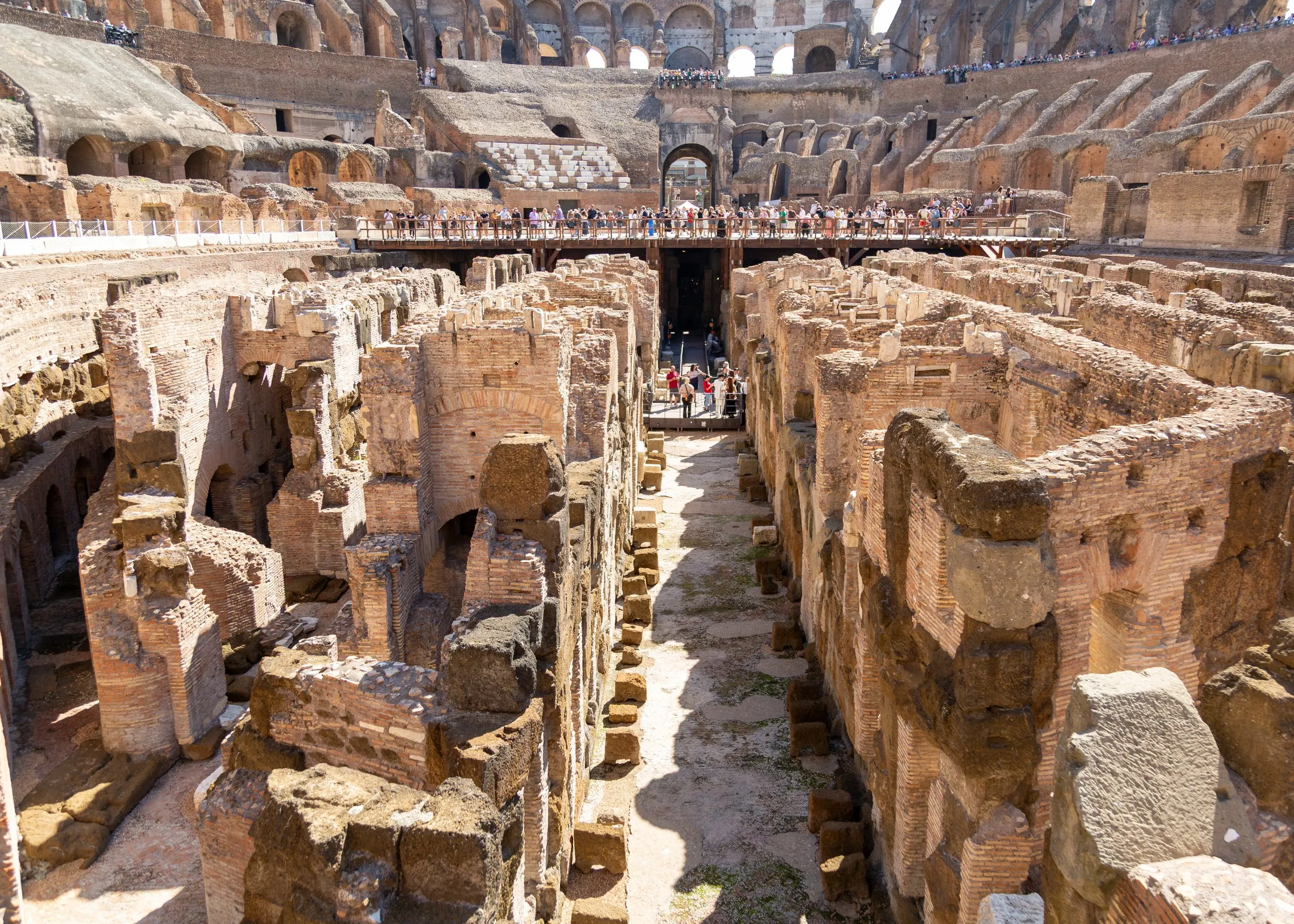The hypogeum from the upper level