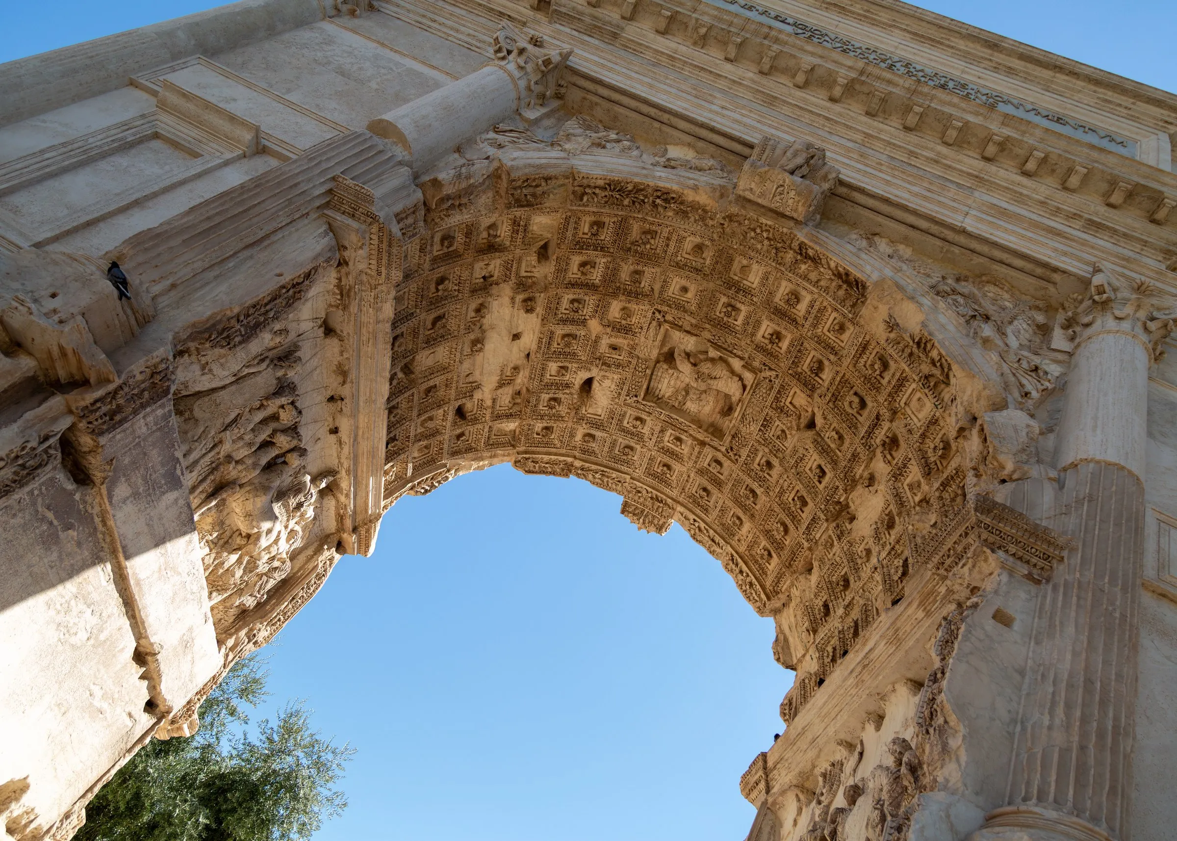 Inside the Arch of Titus