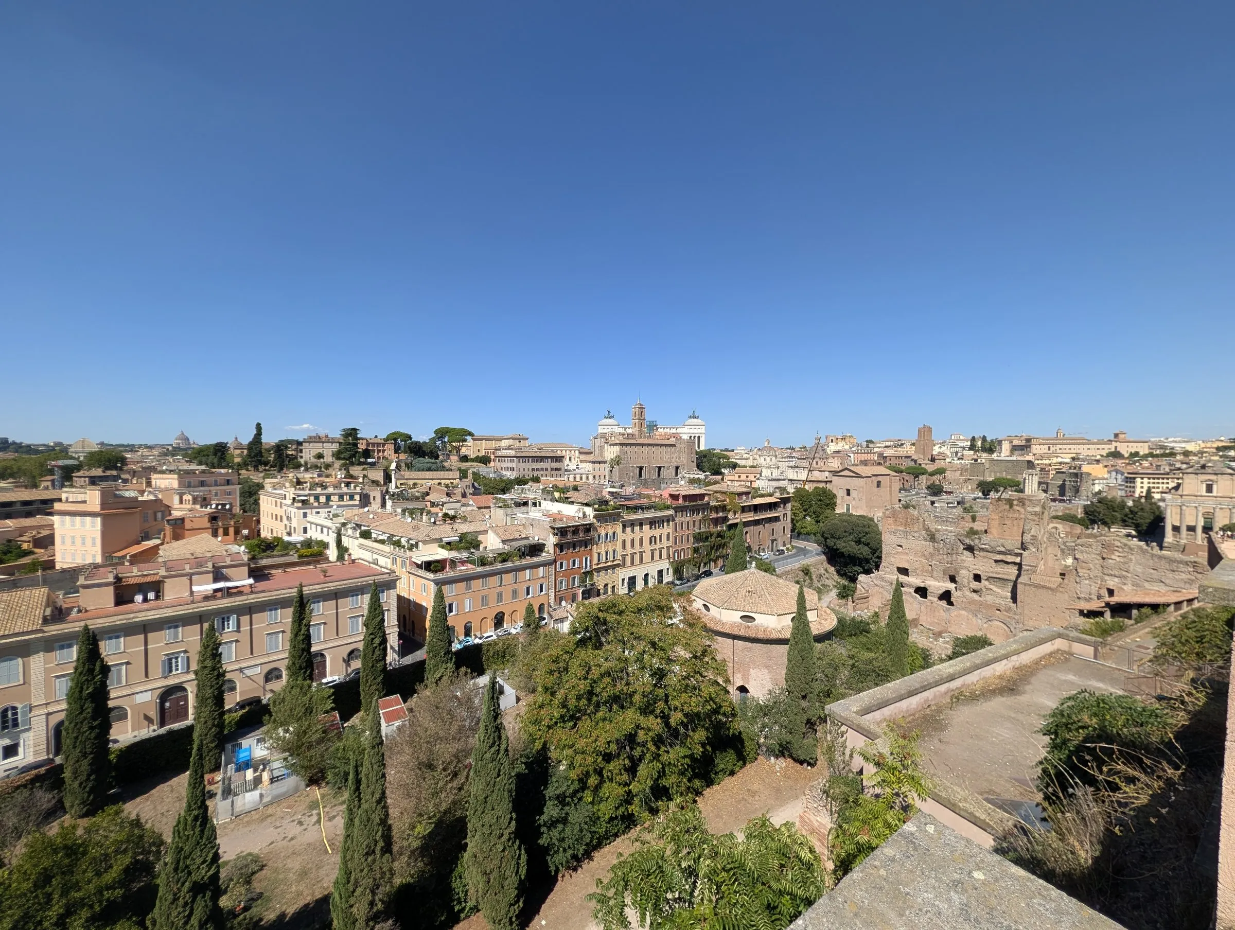 The view over the rooftops from the Palatine