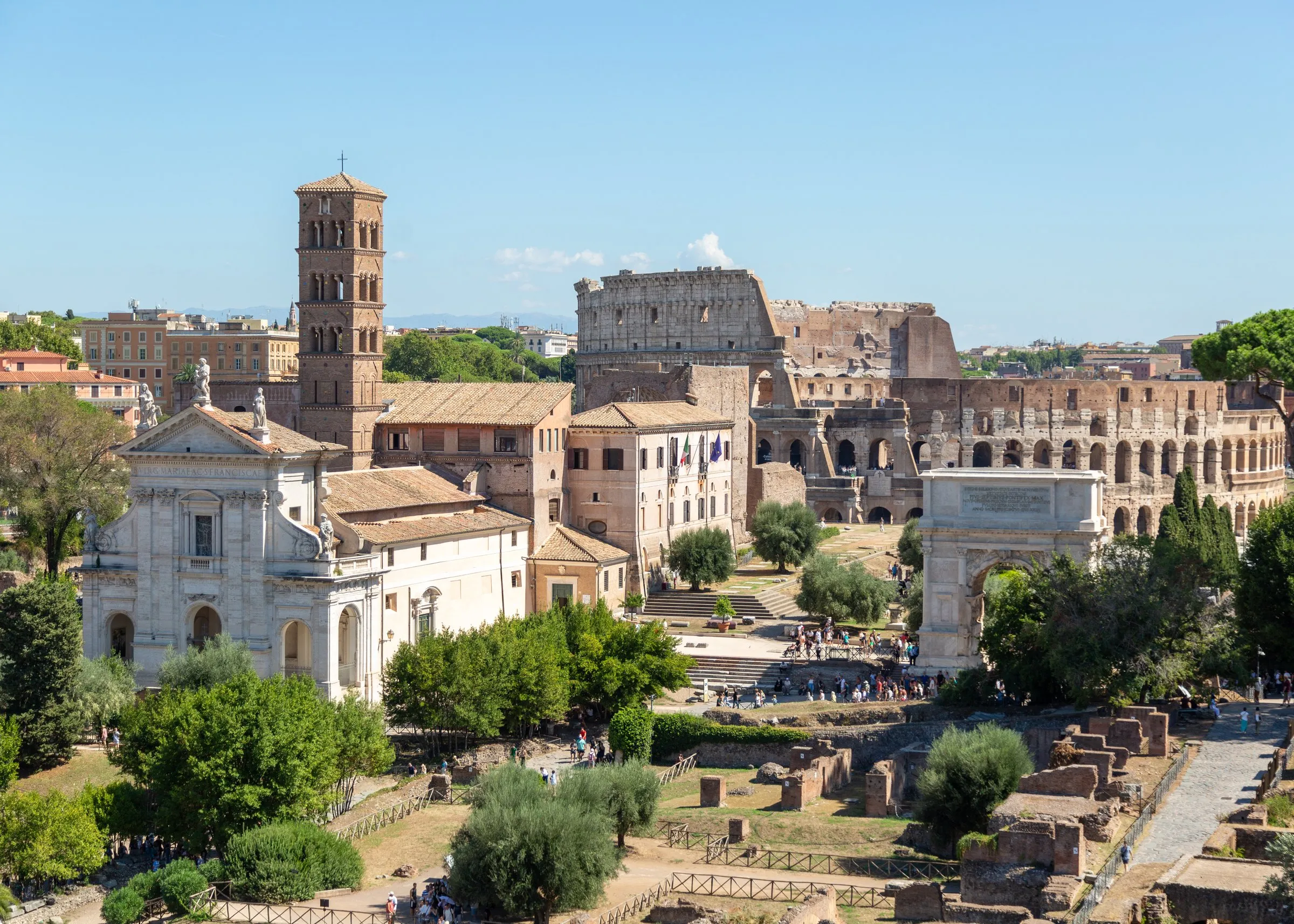 The Forum and the Colosseum from the Palatine