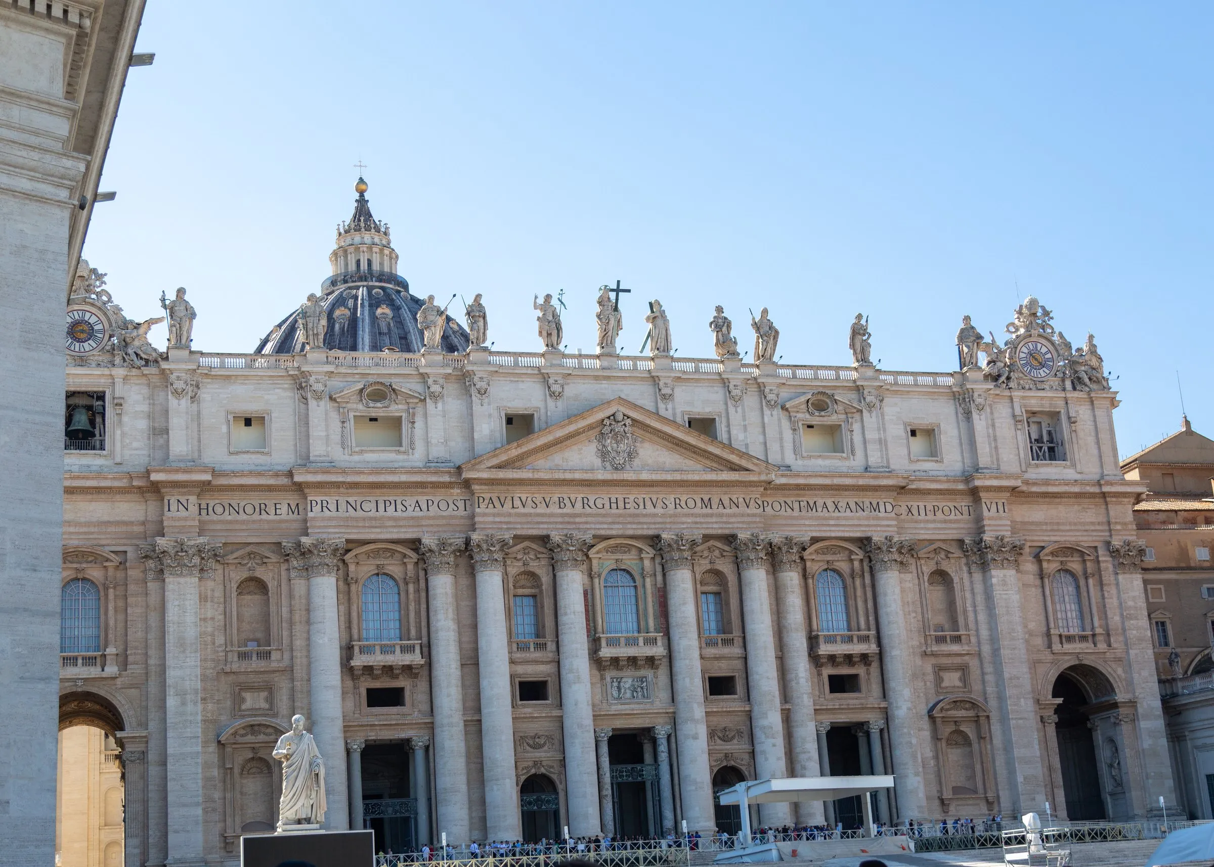 The front of St. Peter's