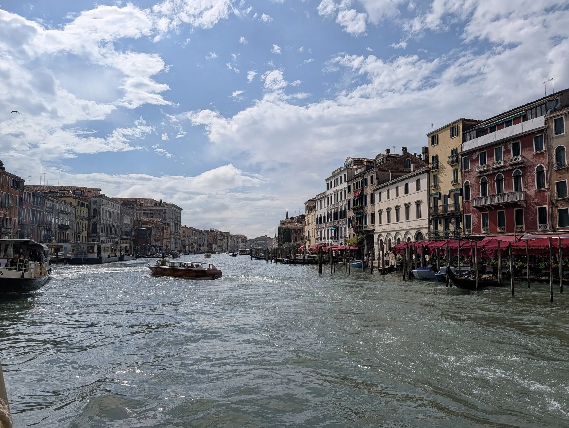 Water taxis on the Grand Canal