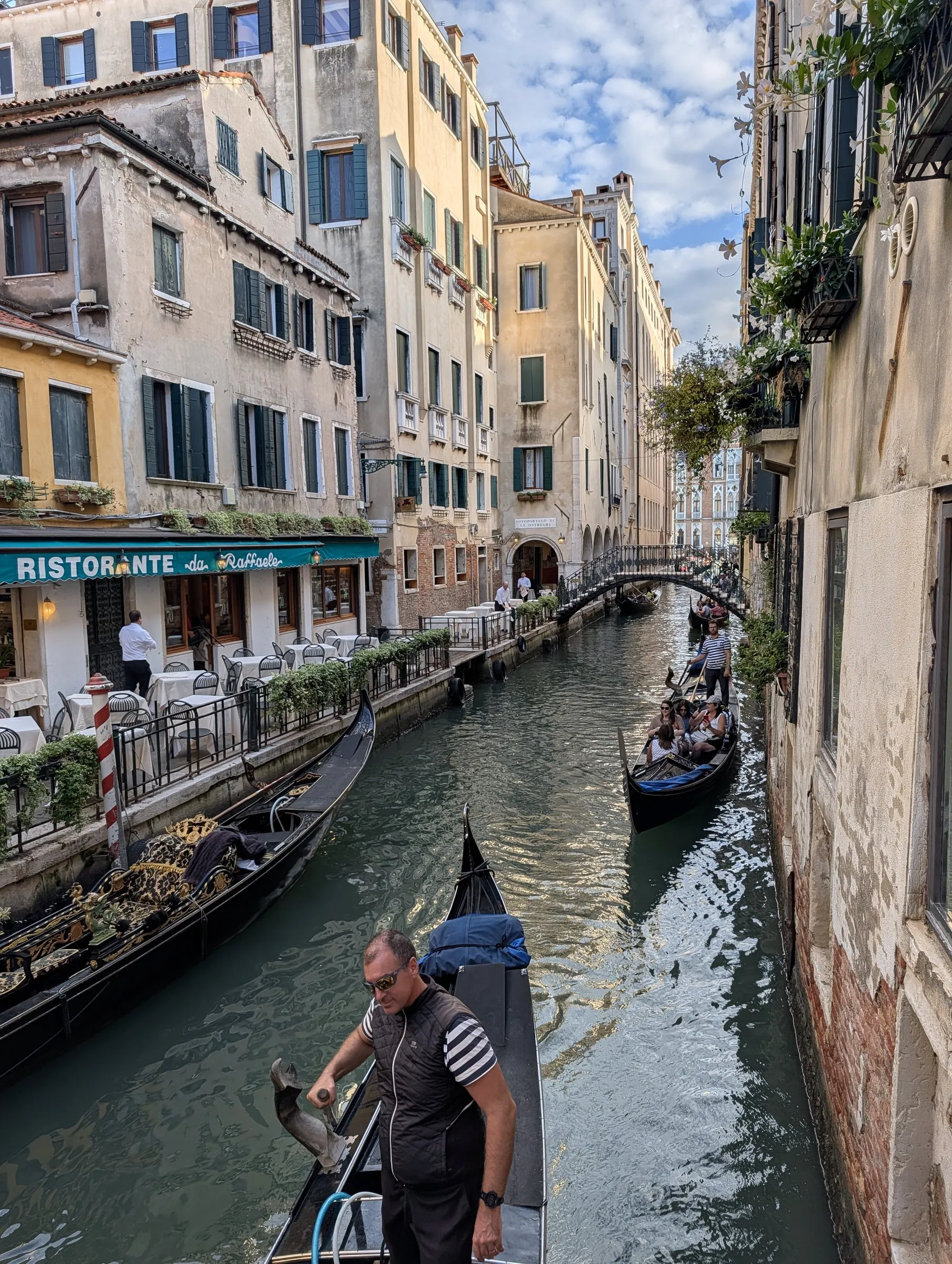 Gondolas in a side canal