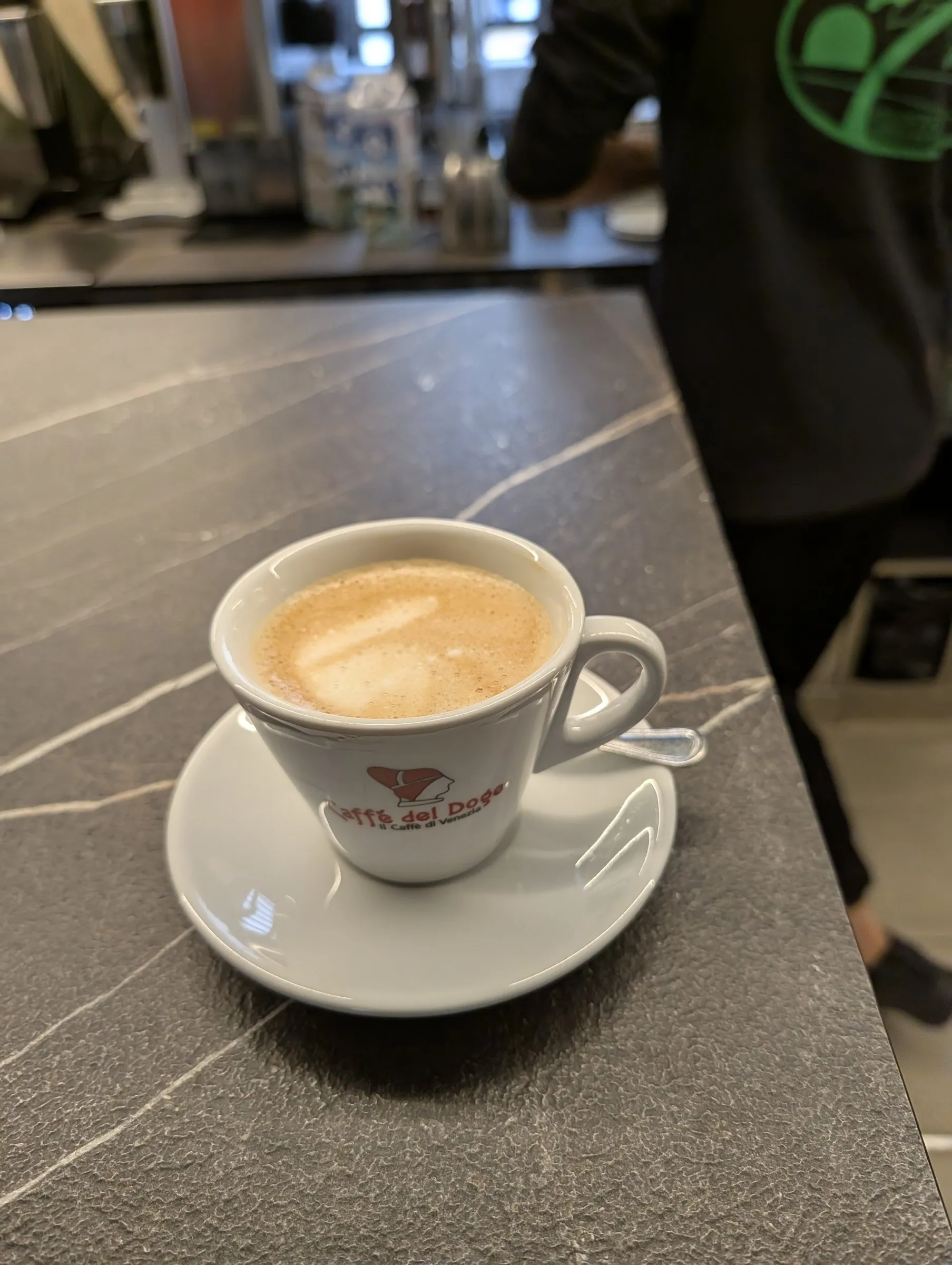 Morning cappuccino at Caffè del Doge