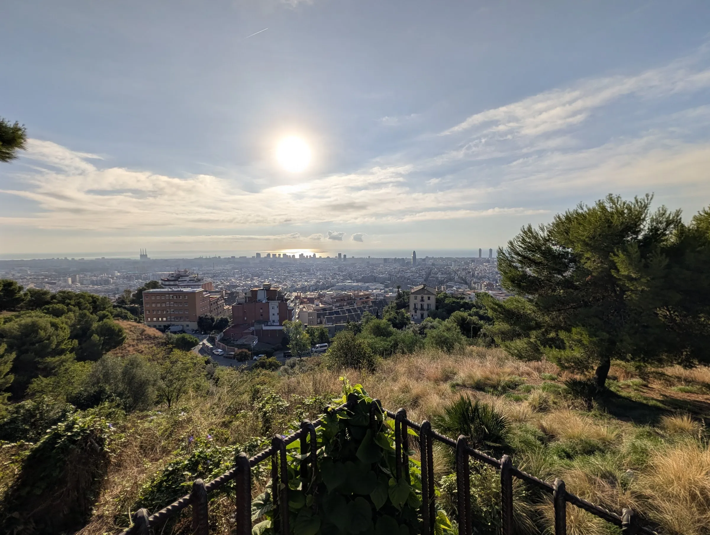 Morning sun over the Mediterranean