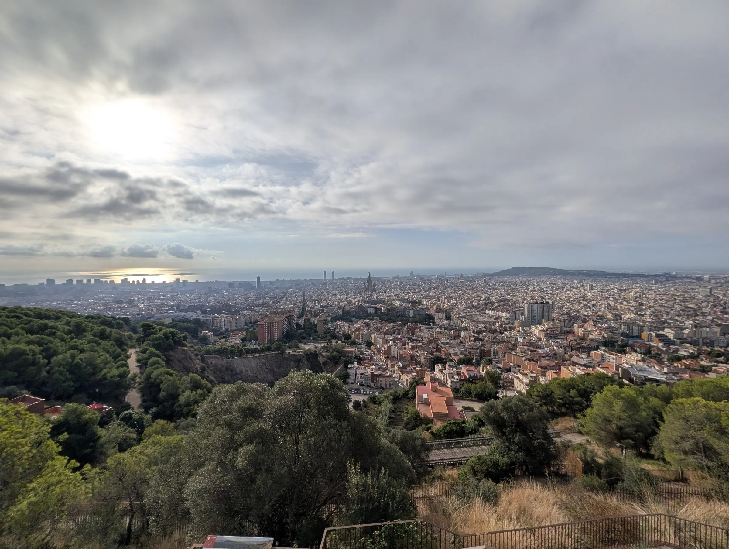 From the top of the Turó de la Rovira (Bunkers del Carmel)