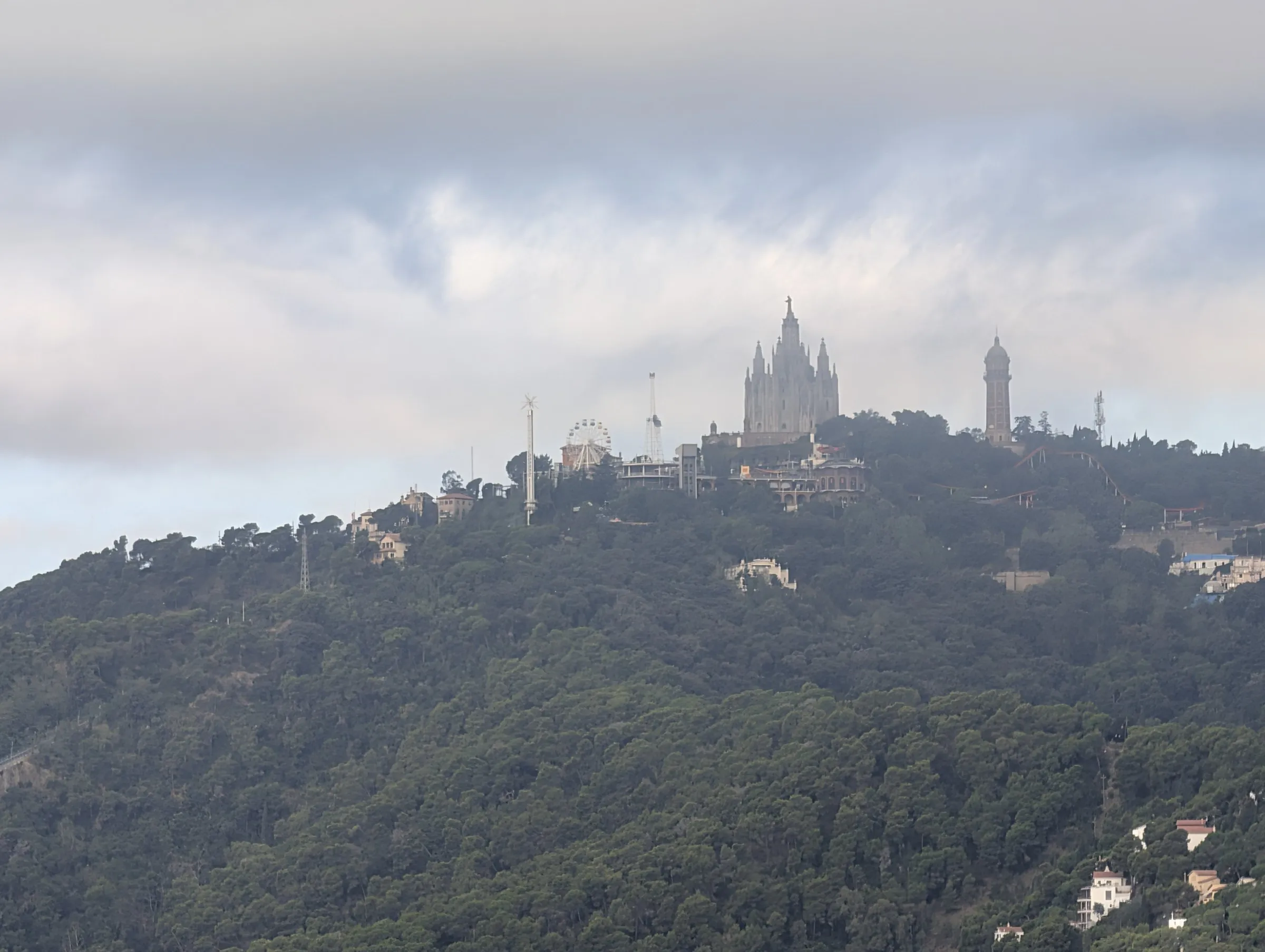 Tibidabo across the valley