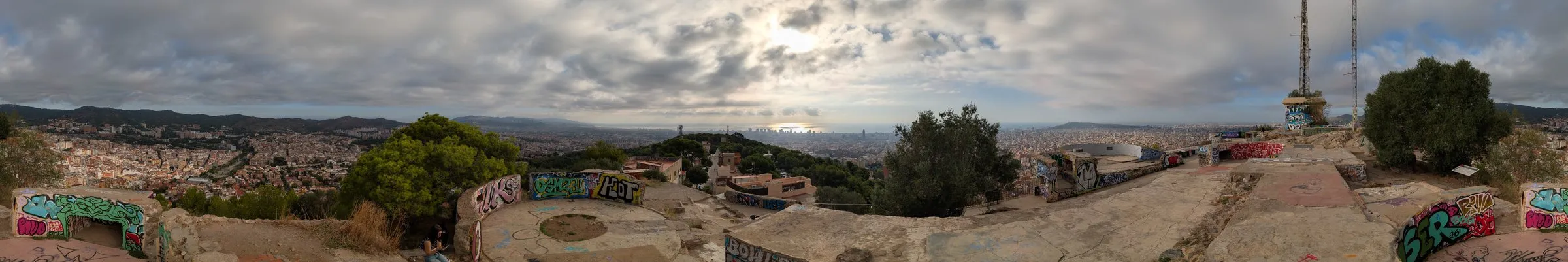 Panorama from the bunkers