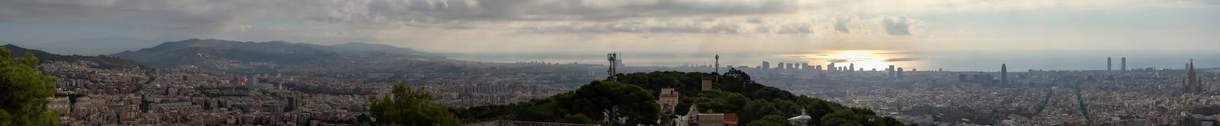 The whole city, hills to sea
