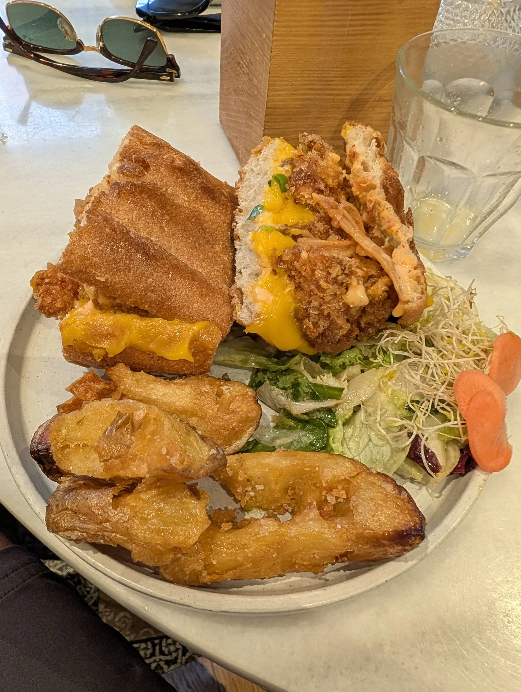 Lunch after the climb