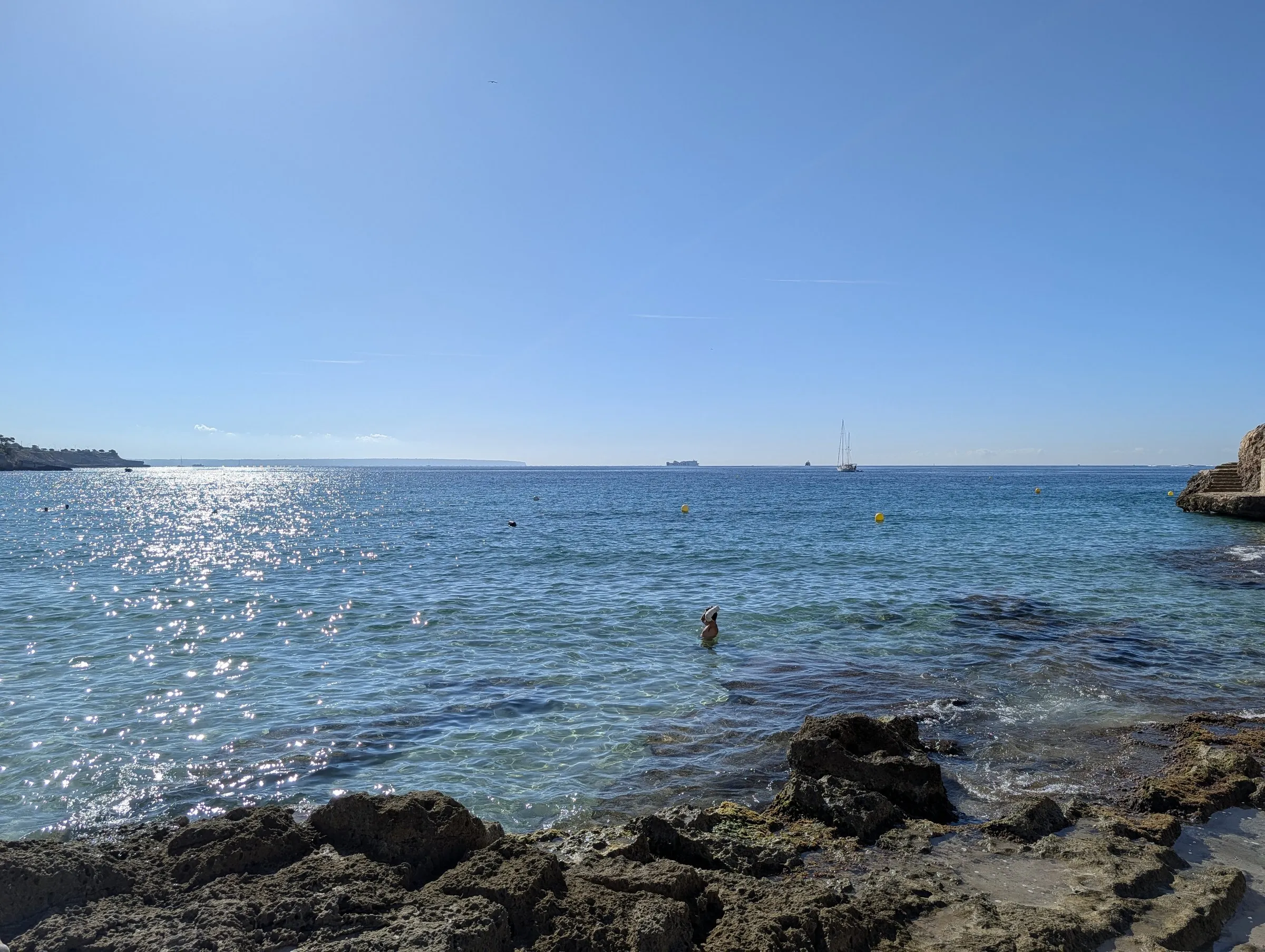 Morning swim at Cala Major