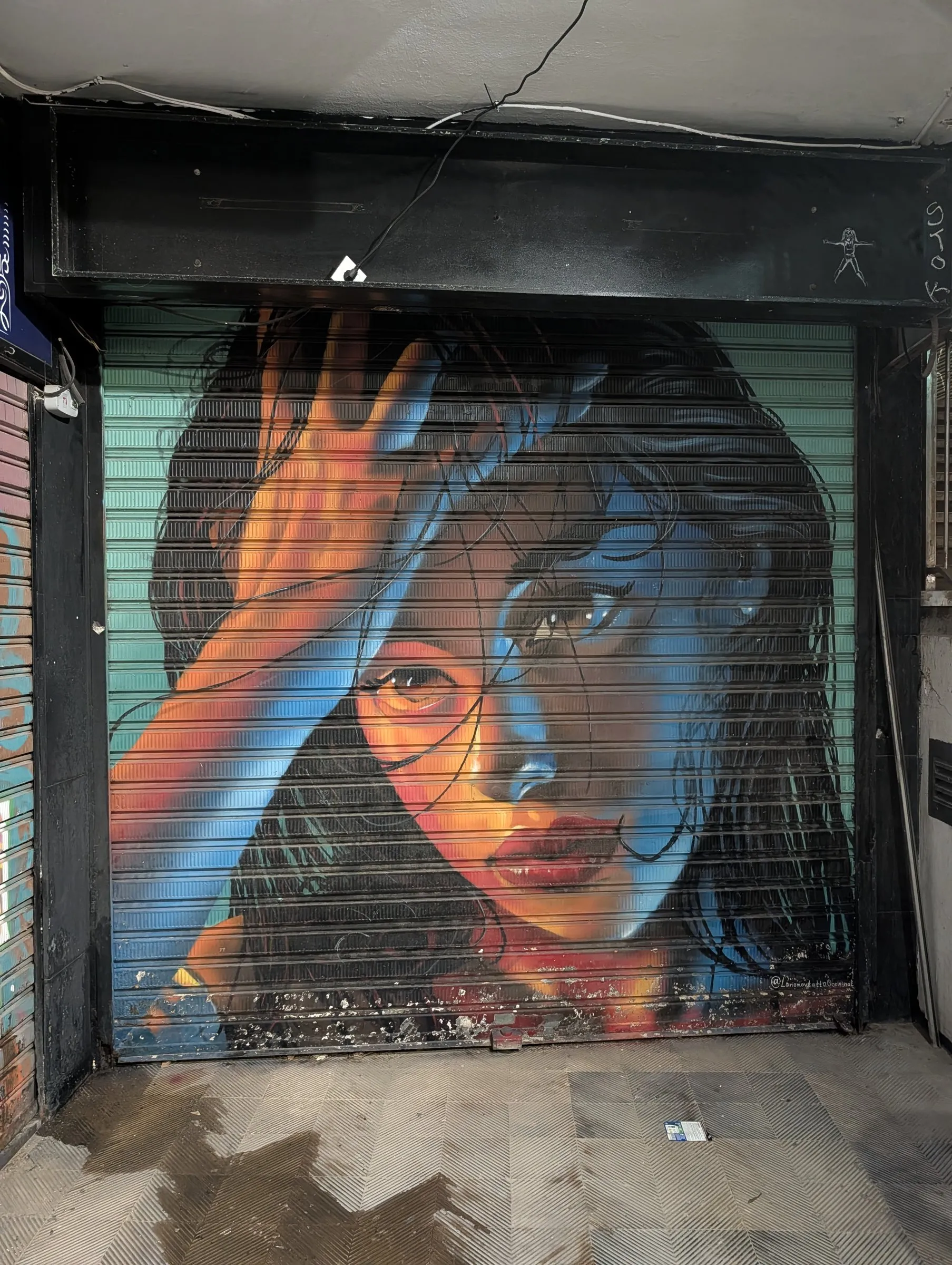 Painted shutter: a portrait