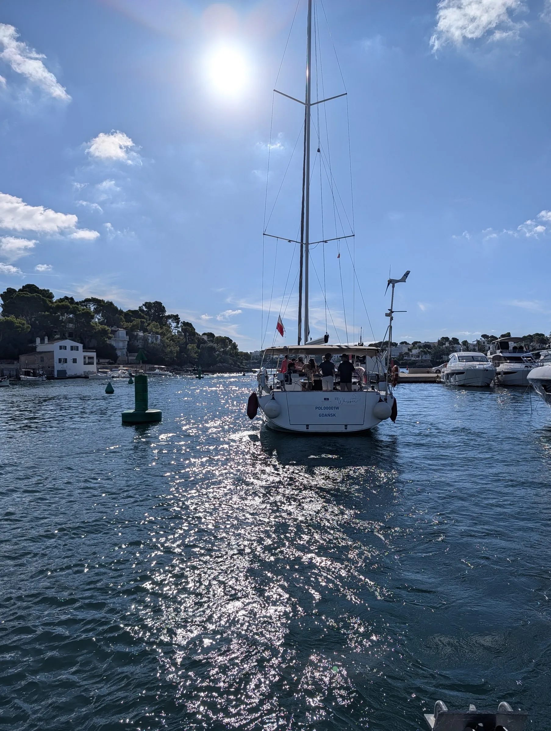 Cala d'Or harbor, made it in time