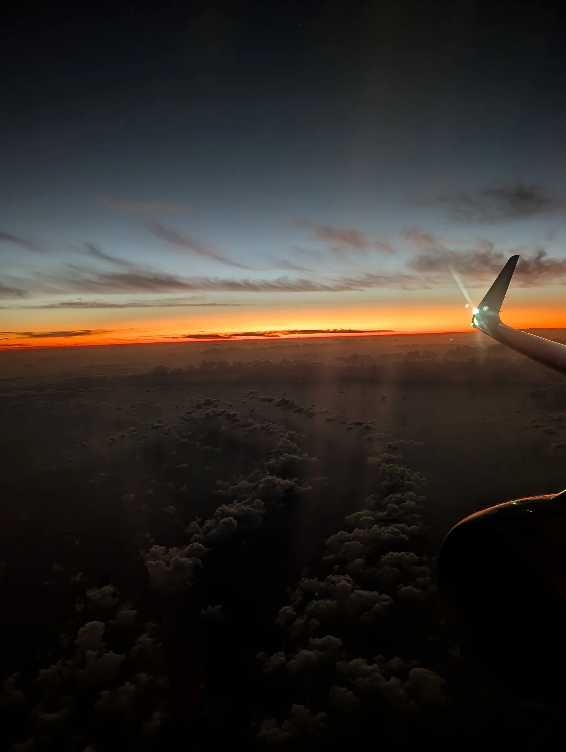 Sunrise from the plane