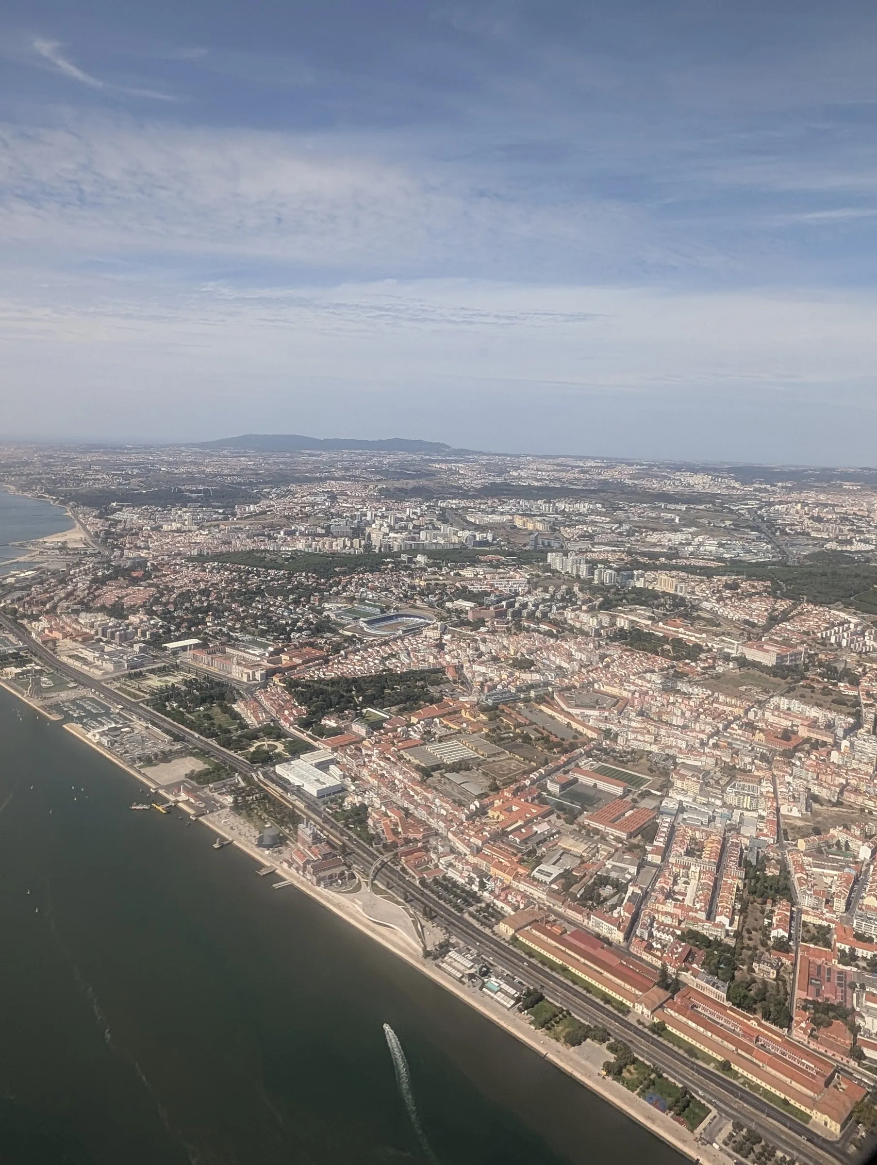Lisbon and the Tagus from the air