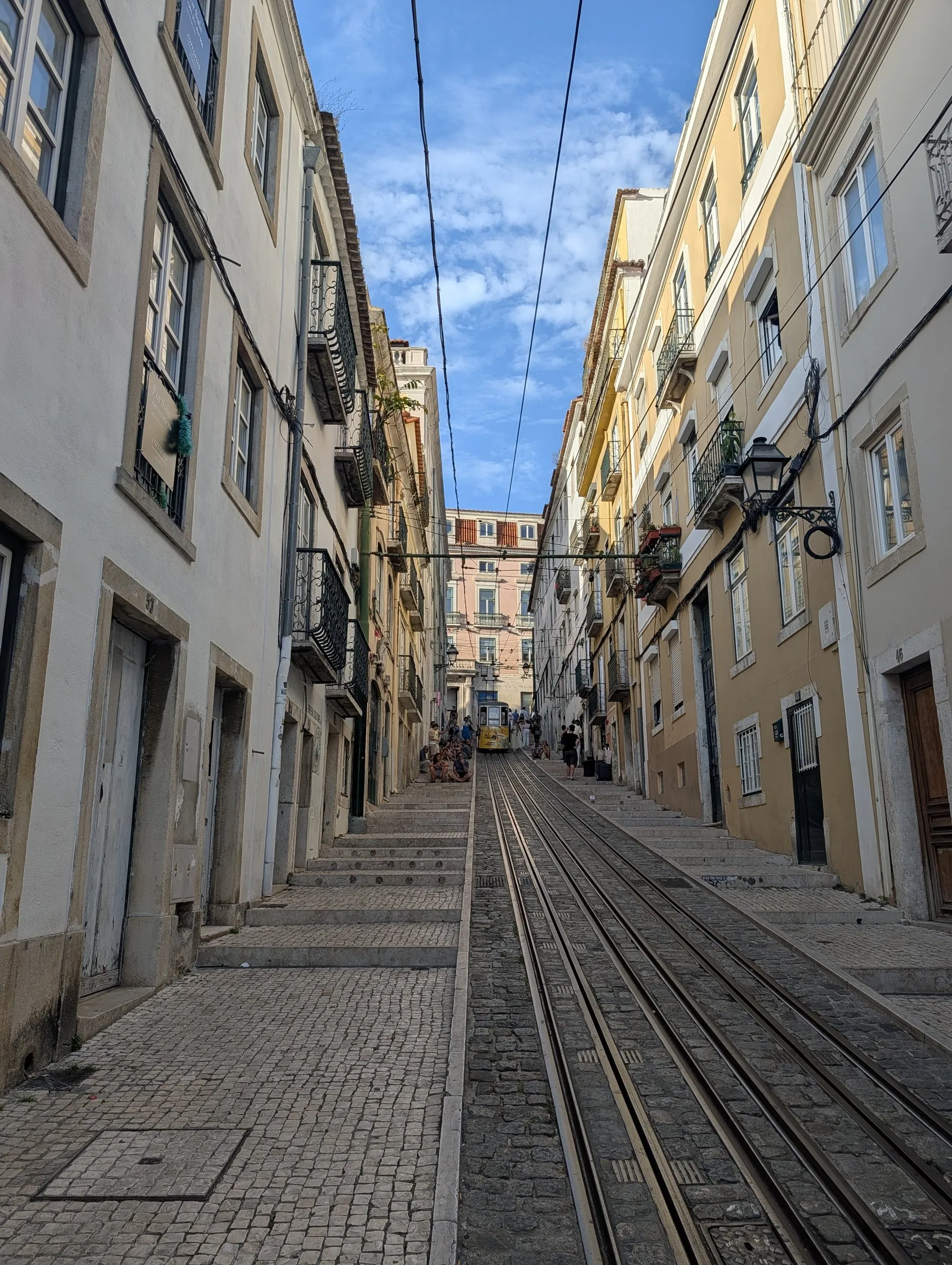 Tracks of the Bica funicular