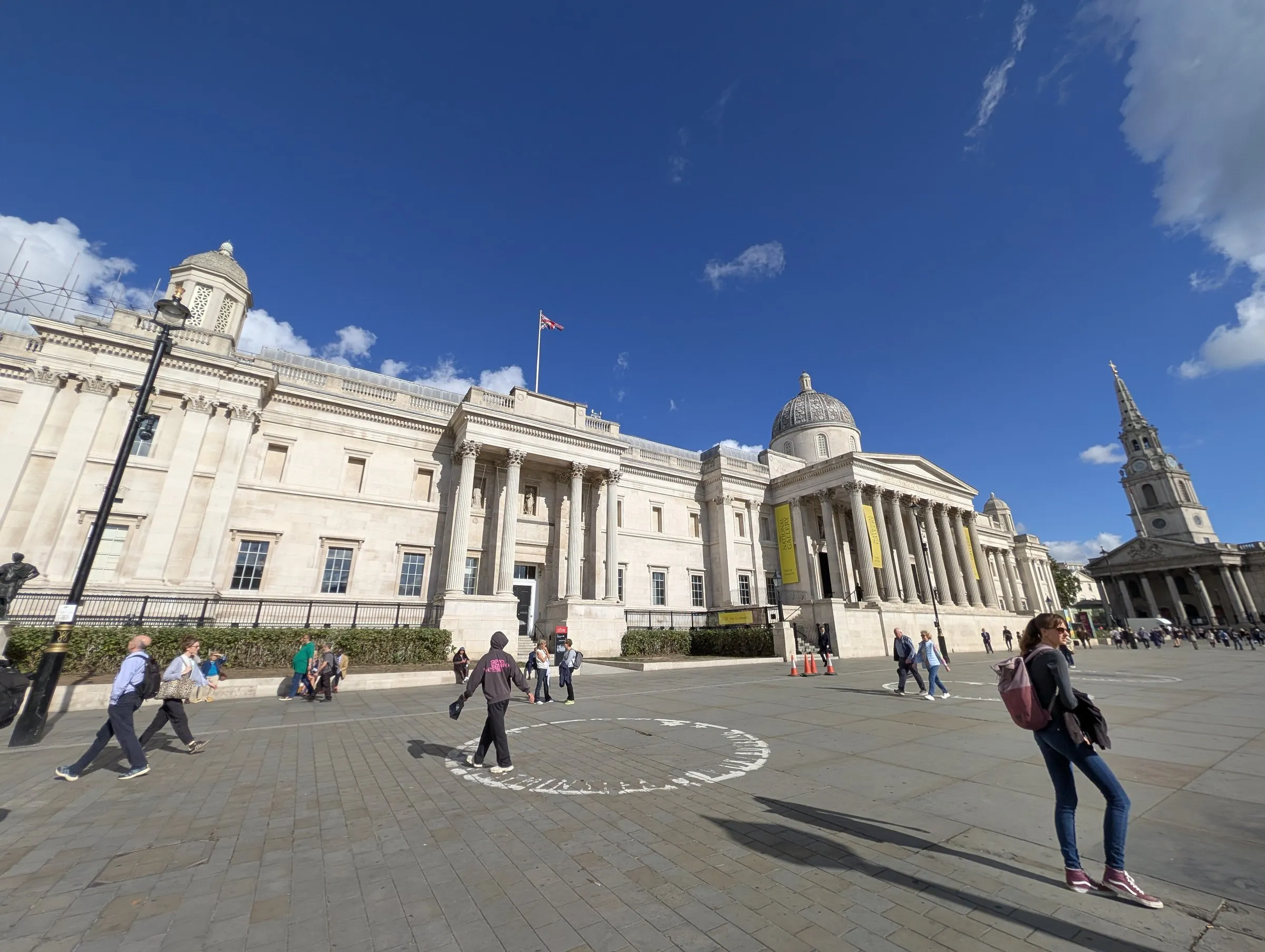 Trafalgar Square and the National Gallery