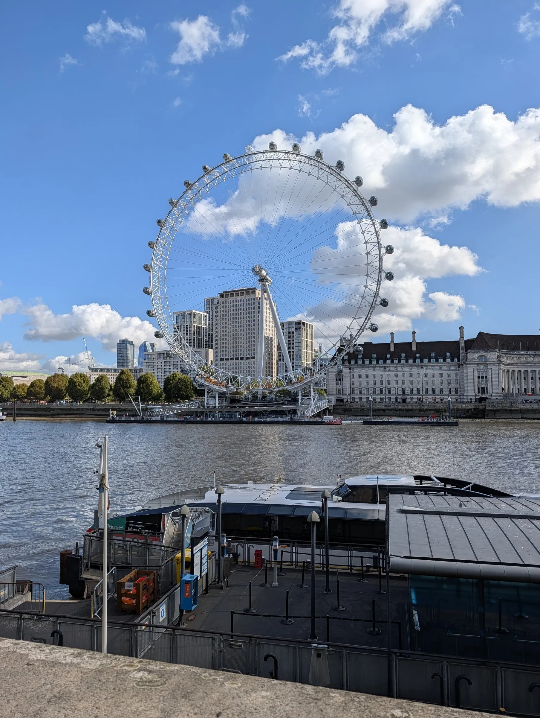 The London Eye across the Thames