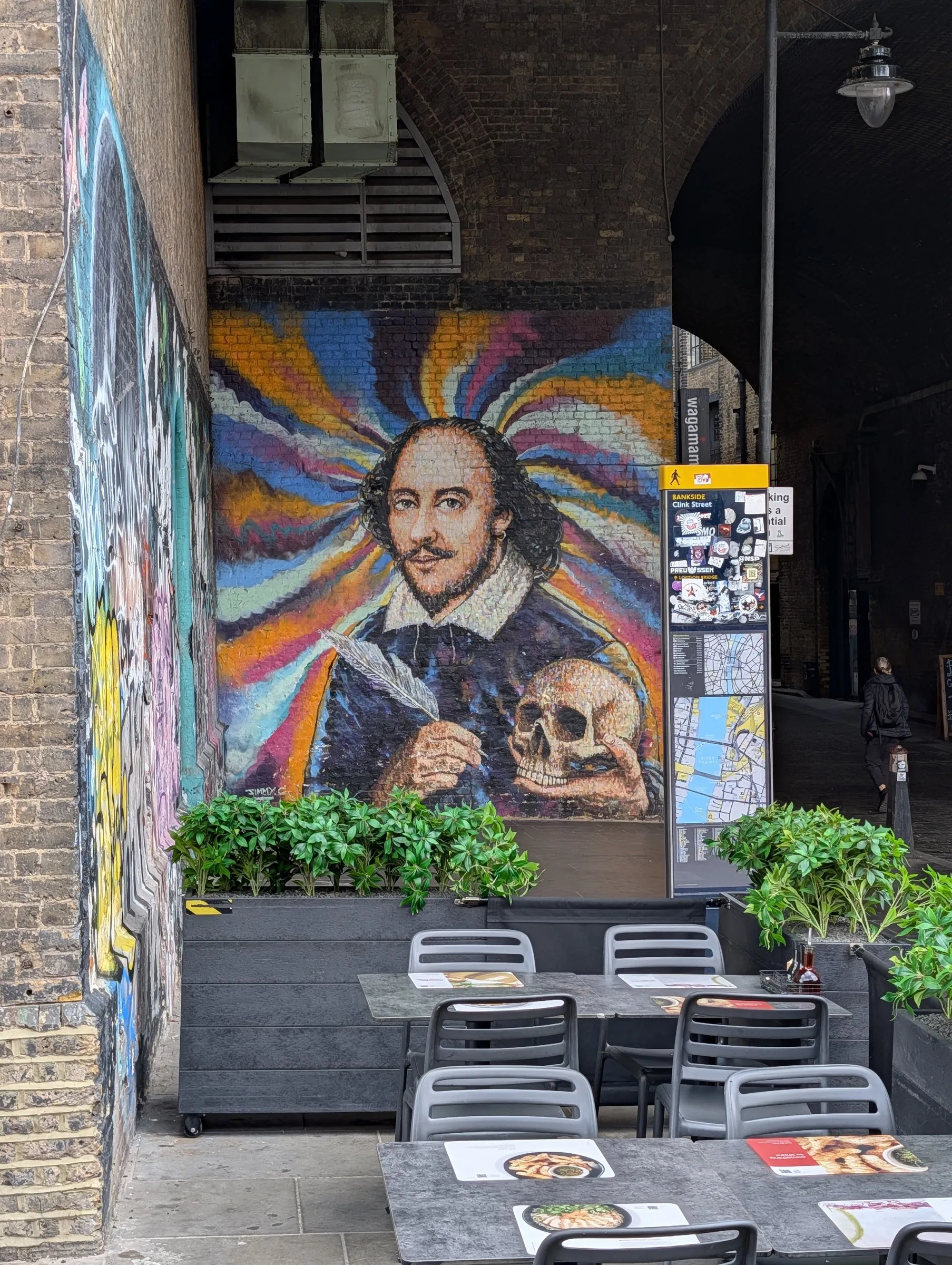 Shakespeare mosaic, Southwark